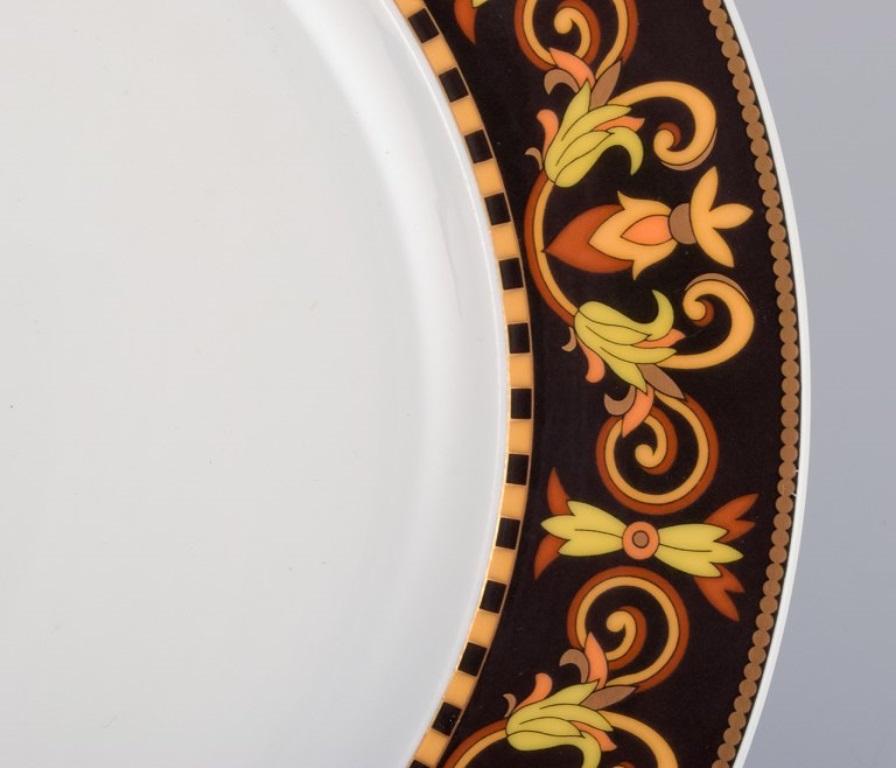 German Versage for Rosenthal, Two Barocco Porcelain Plates, Late 20th Century For Sale