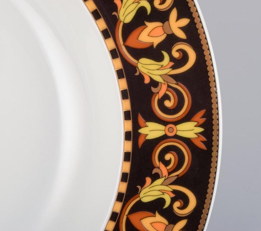 German Versage for Rosenthal, Two Deep Barocco Porcelain Plates, Late 20th Century For Sale