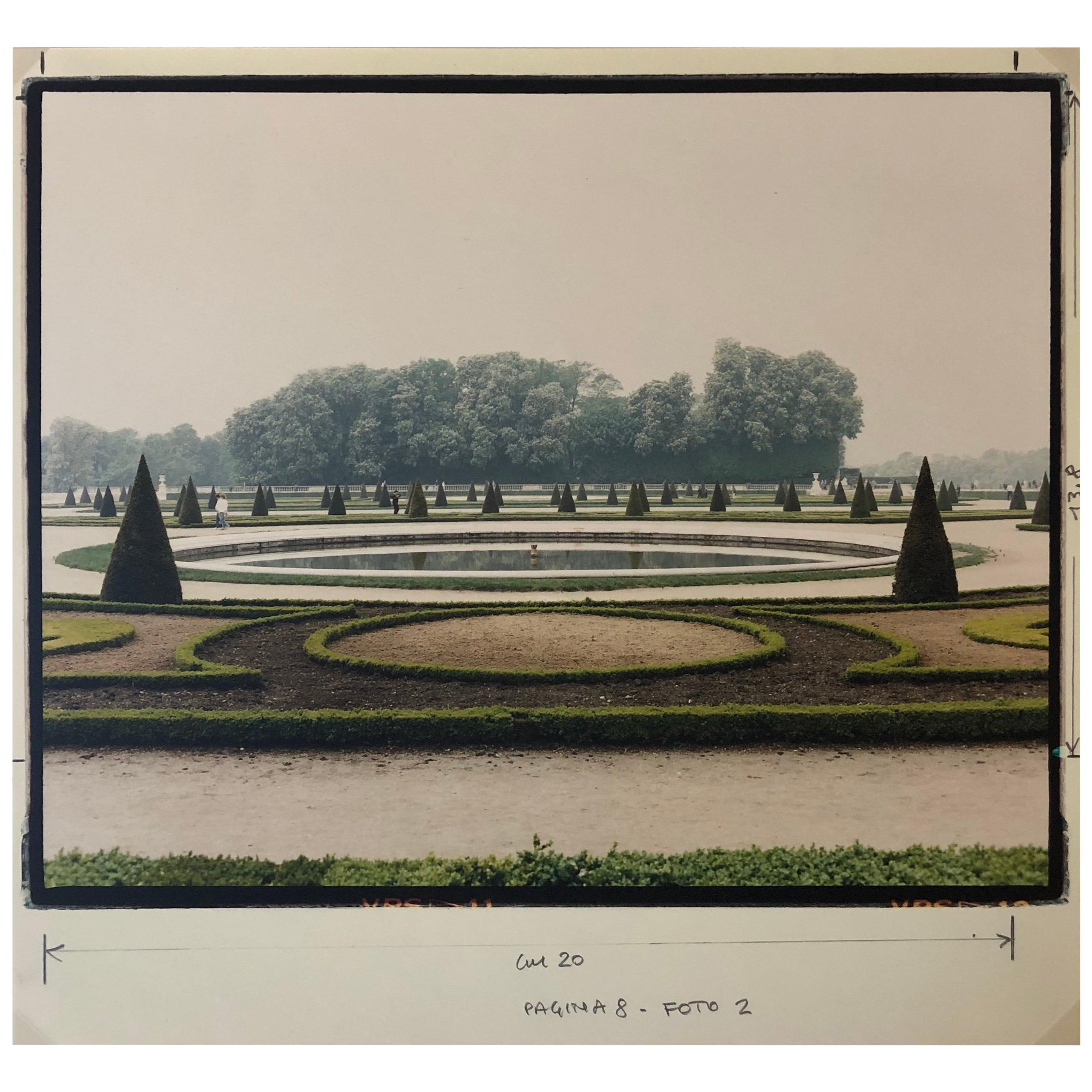 Versailles 1985, Luigi Ghirri, Chromogene Fotografie aus Negativ/Einzelkopie im Angebot