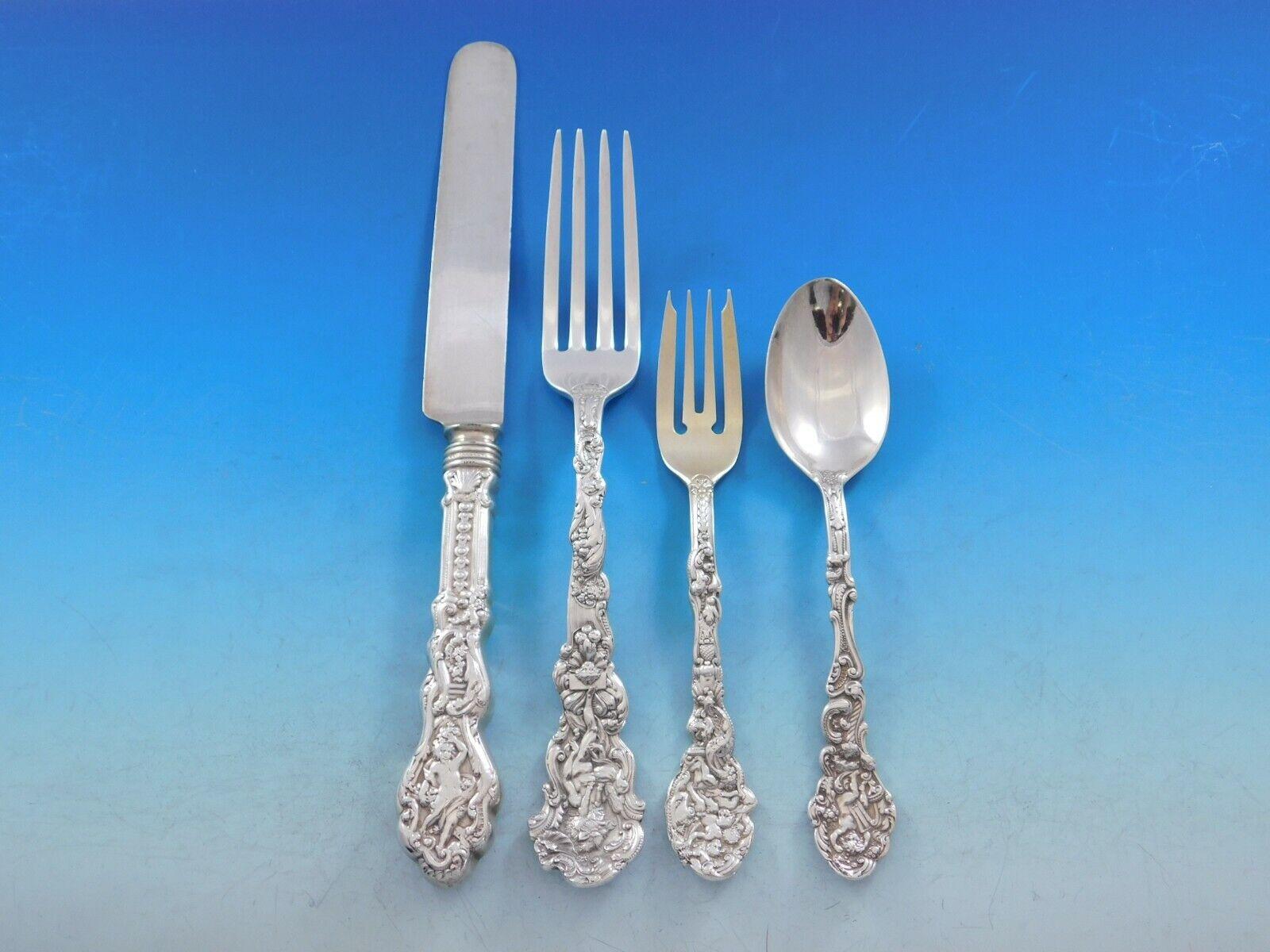 Versailles by Gorham Sterling Silver Flatware Service 12 Set 178 Pieces Dinner In Excellent Condition For Sale In Big Bend, WI