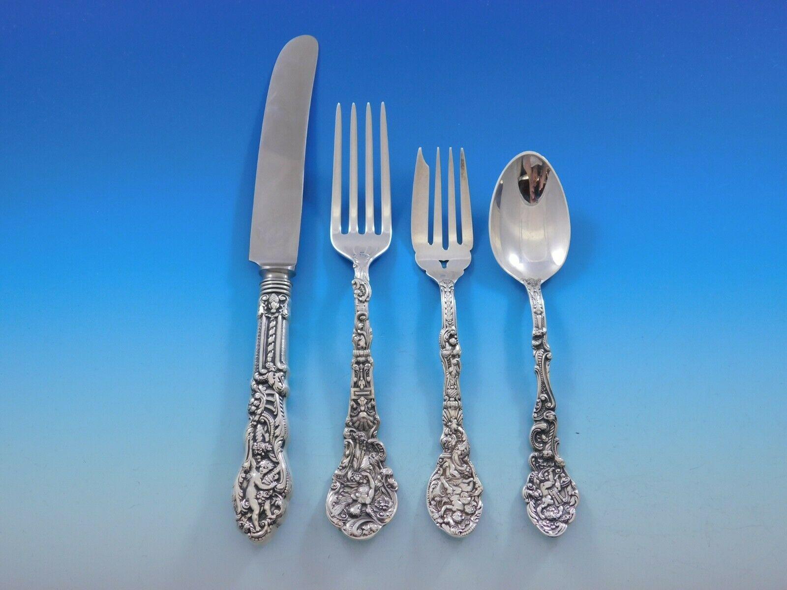 Versailles by Gorham Sterling Silver Flatware Set for 8 Service 96 Pieces In Excellent Condition In Big Bend, WI