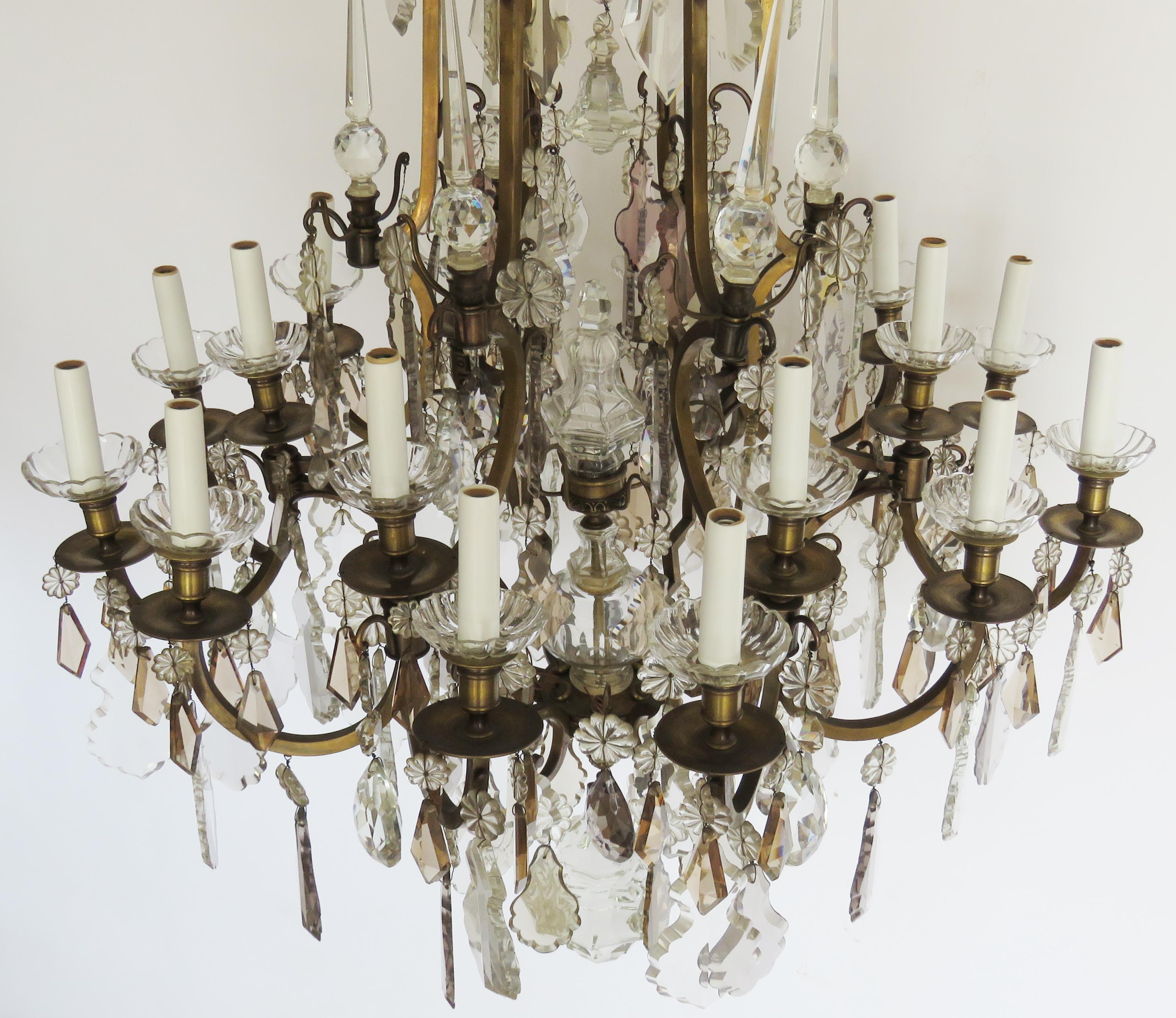 19th Century Versailles Chandelier, 25 Lights For Sale