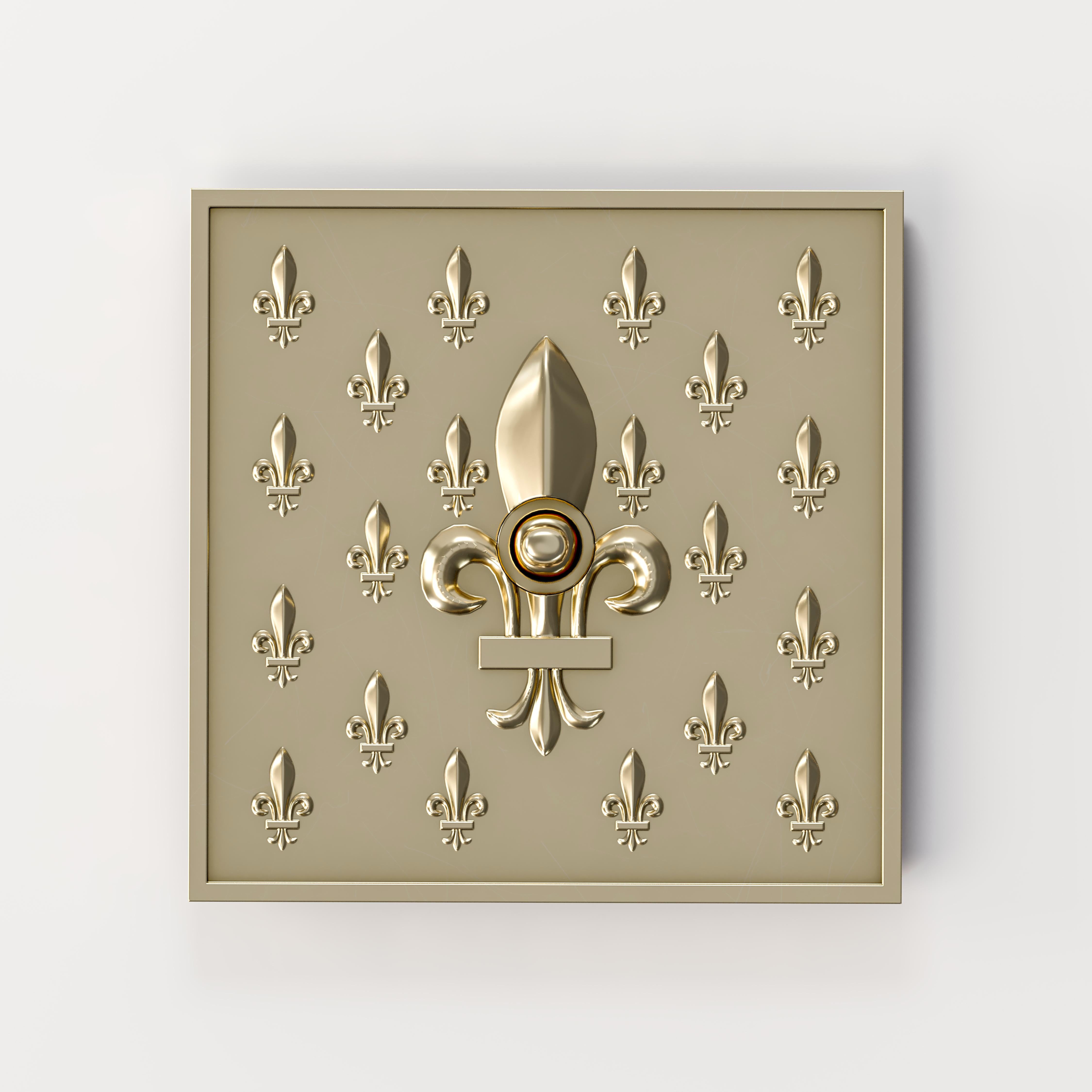 Other Versailles Doré Brass Light Switch by Jérôme Bugara For Sale