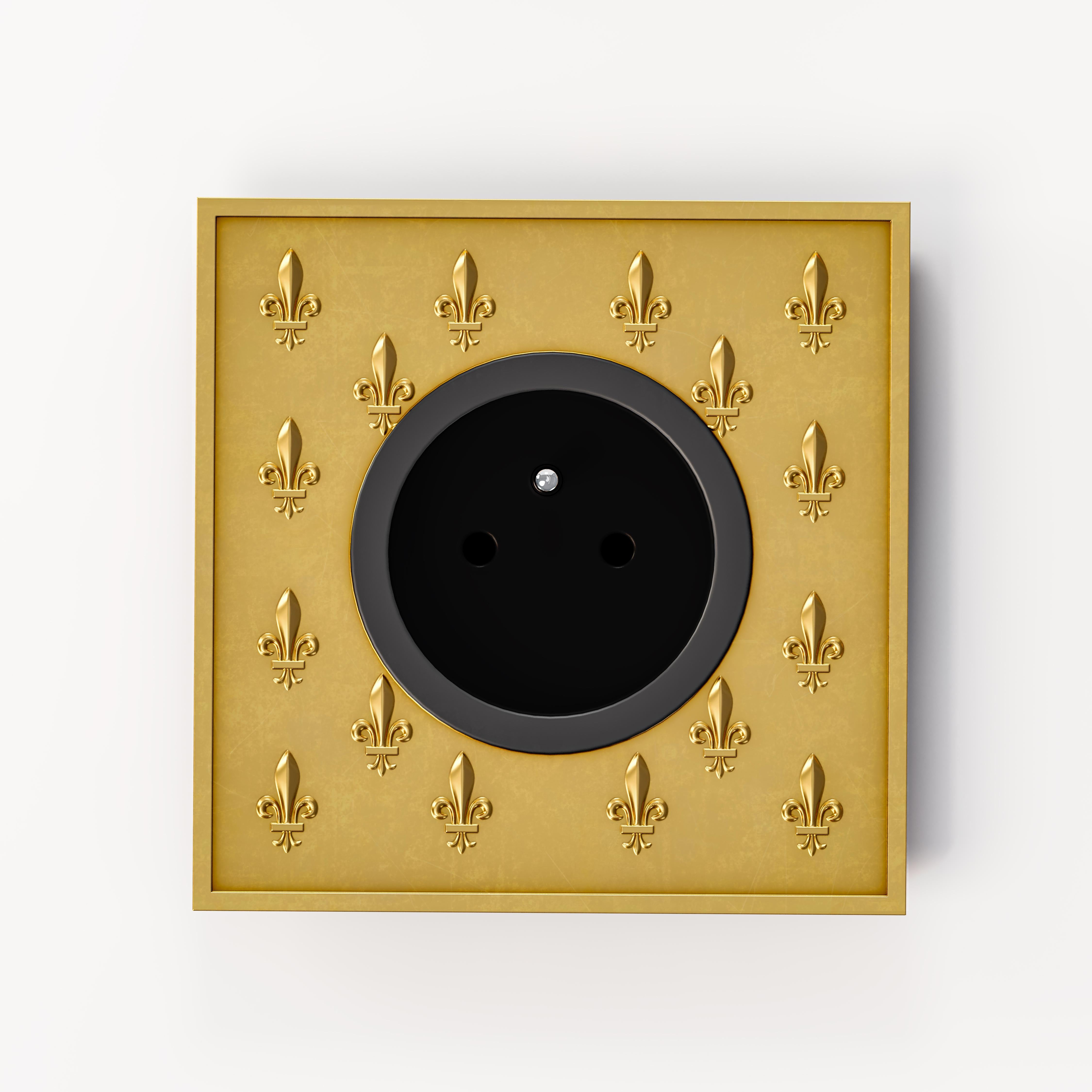 Modern Versailles Full Black Light Socket by Jérôme Bugara For Sale