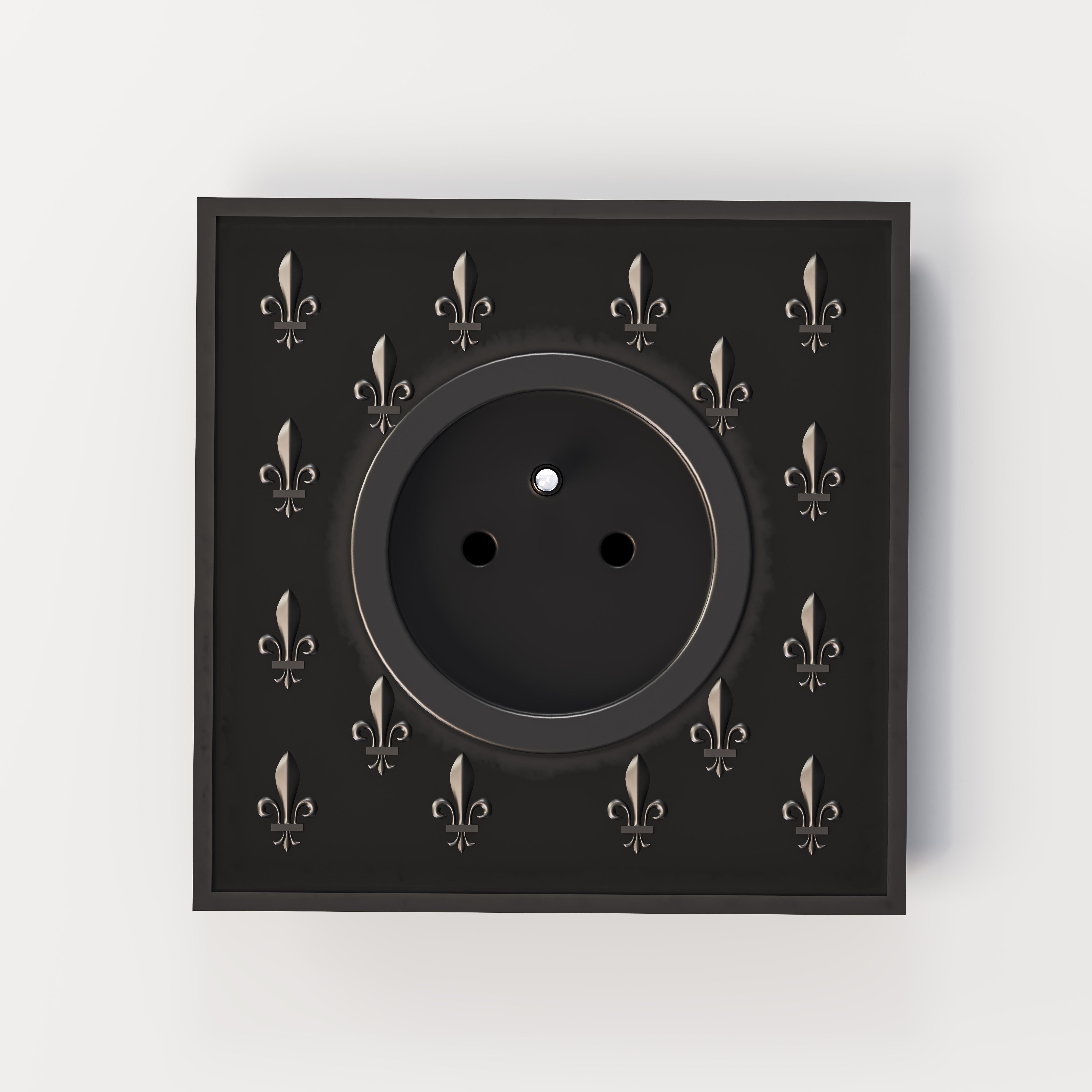 Modern Versailles Full Black Light Switch by Jérôme Bugara For Sale