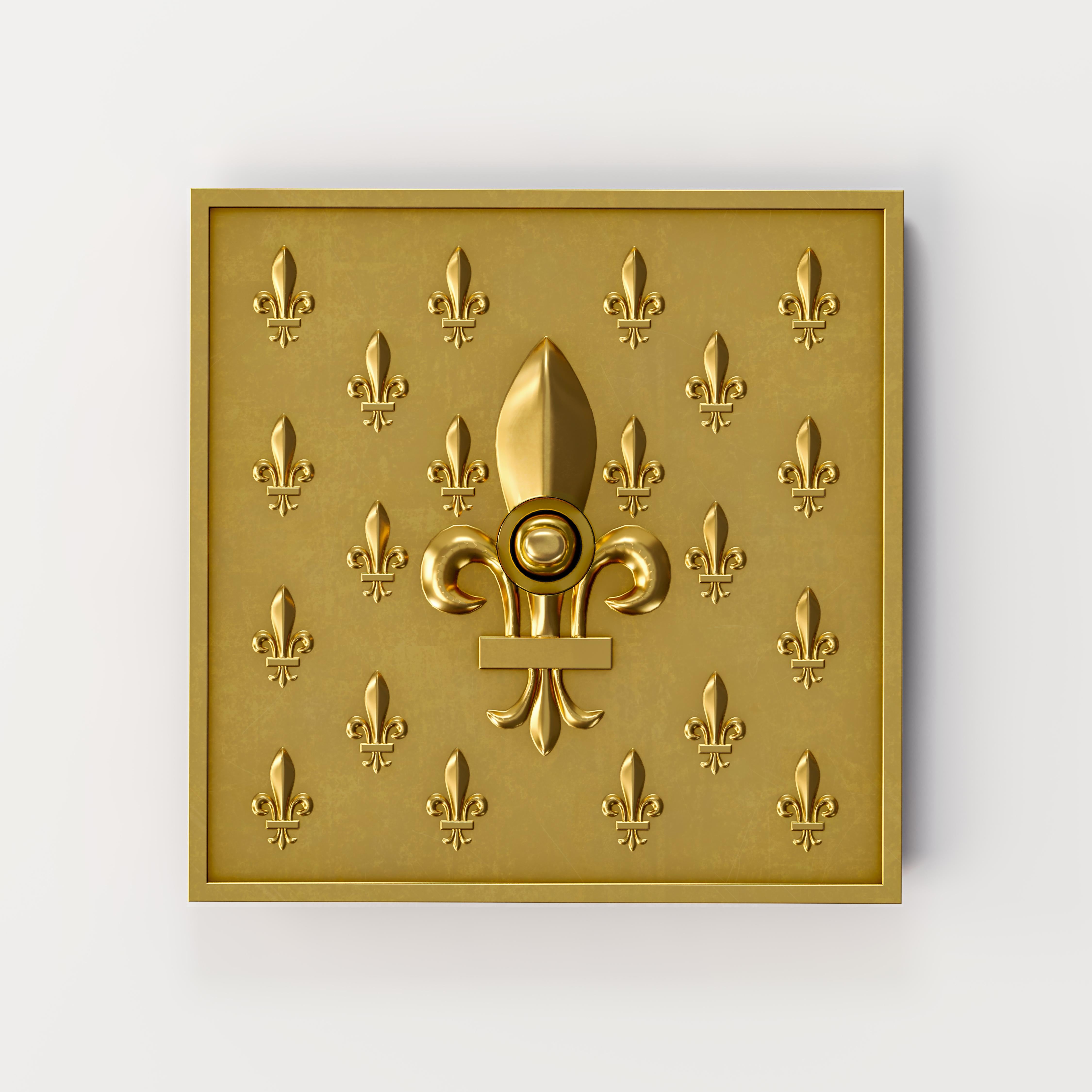 French Versailles Full Black Light Switch by Jérôme Bugara For Sale