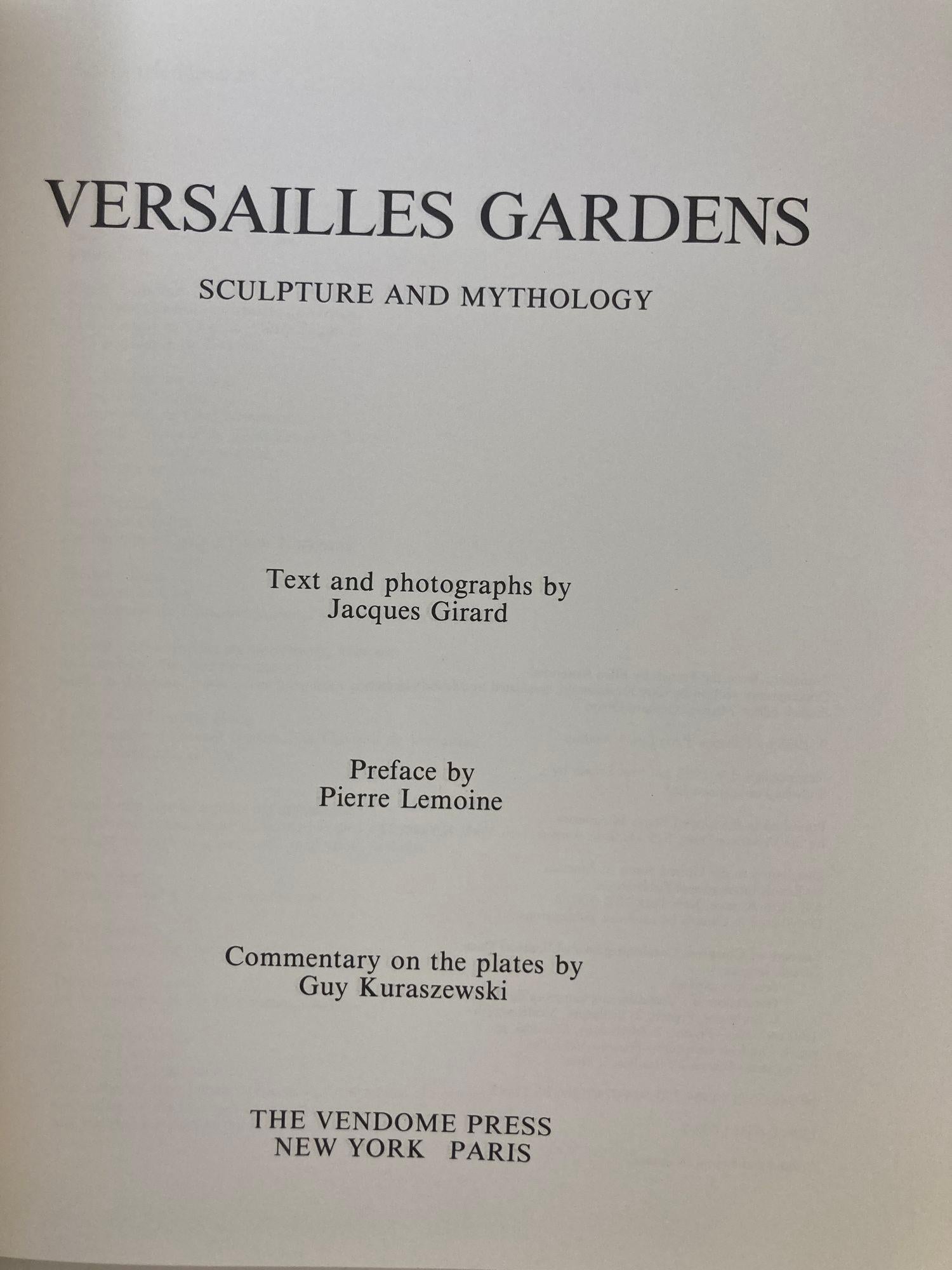 Versailles Gardens Sculpture And Mythology By Jacques Girard 1st Ed. 1985 Book For Sale 3