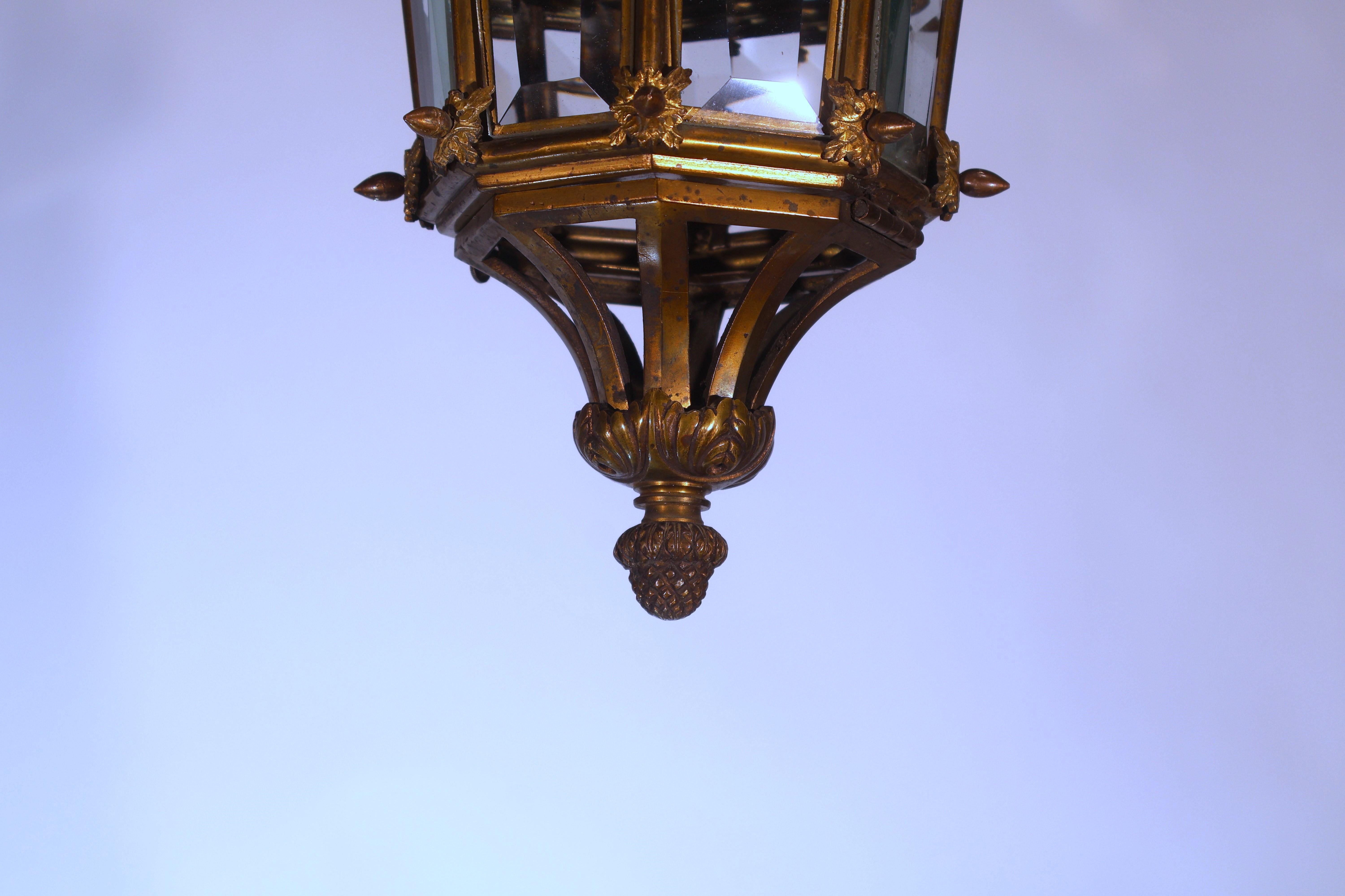 Gilt Versailles Hall Lantern For Sale