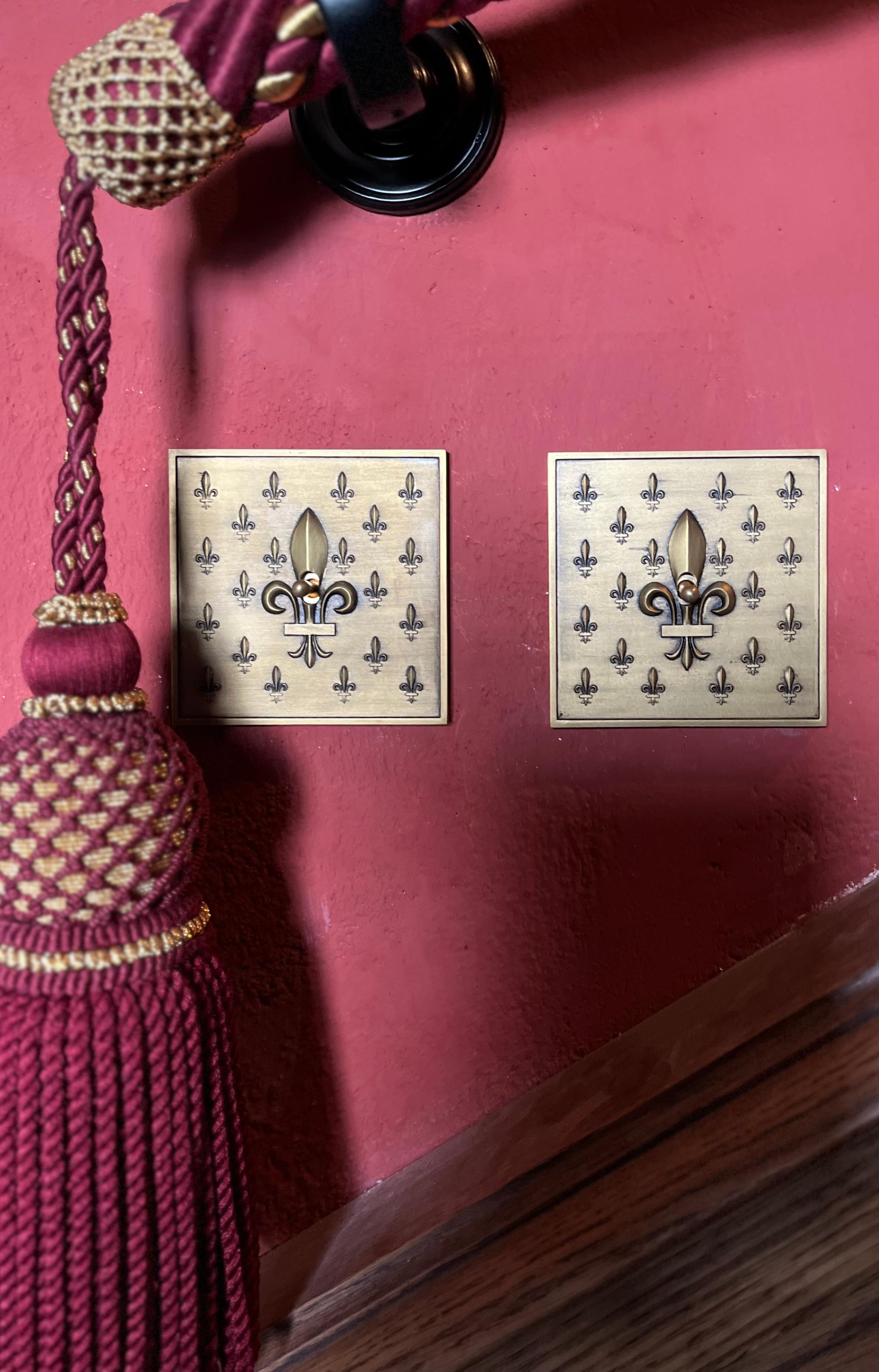 Versailles Nickel Light Switch by Jérôme Bugara For Sale 1