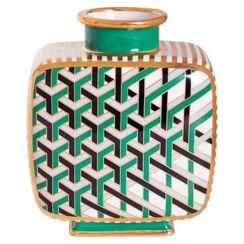 Jonathan Adler Versailles Porcelain Maze Vase, 2018
