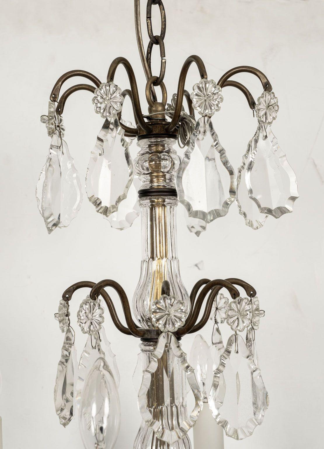 French Versailles Style Gilt-Bronze Chandelier For Sale