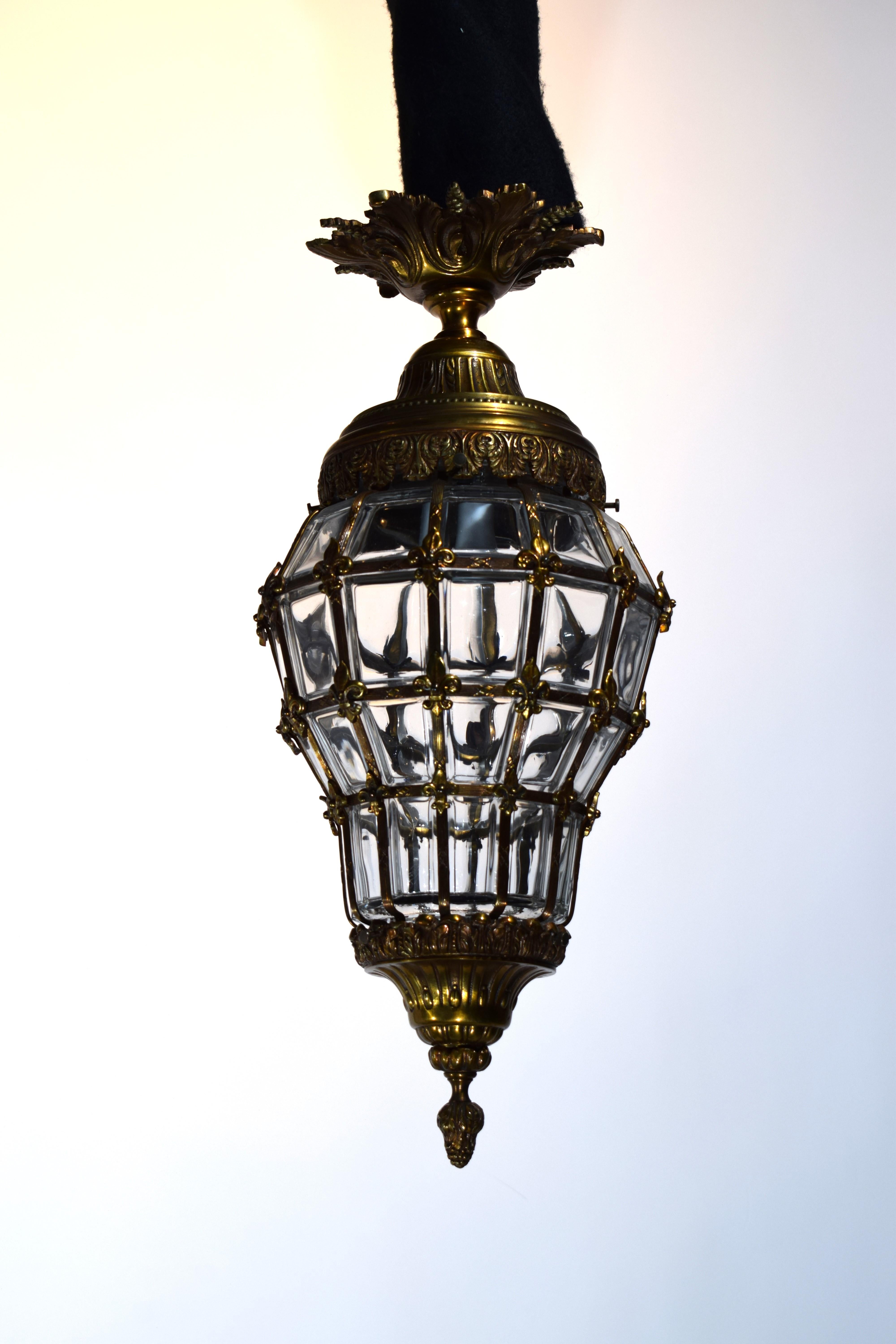 Versailles Style Gilt Bronze Lantern For Sale 1