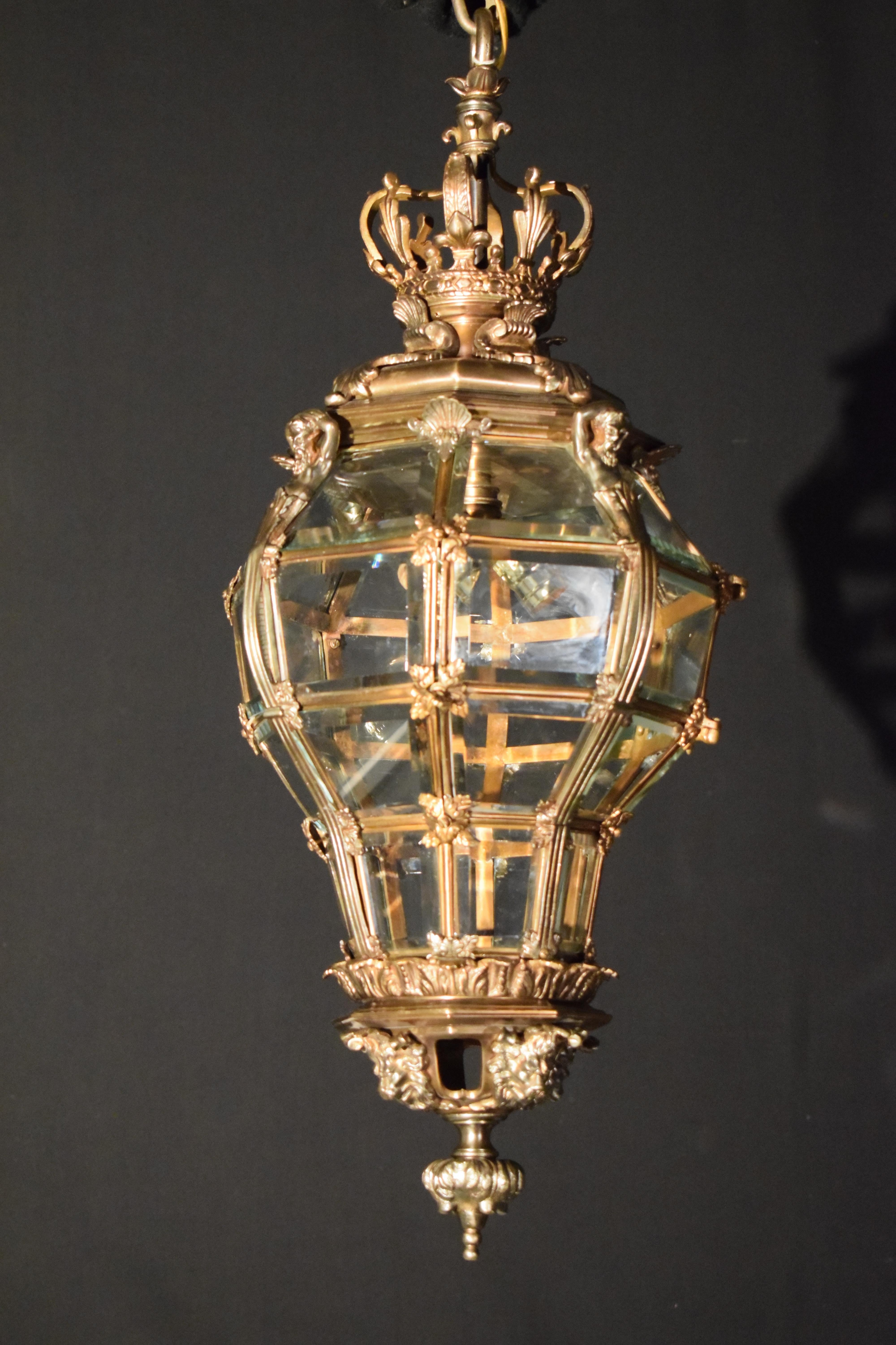 A Very Fine Gilt Bronze Lantern, 