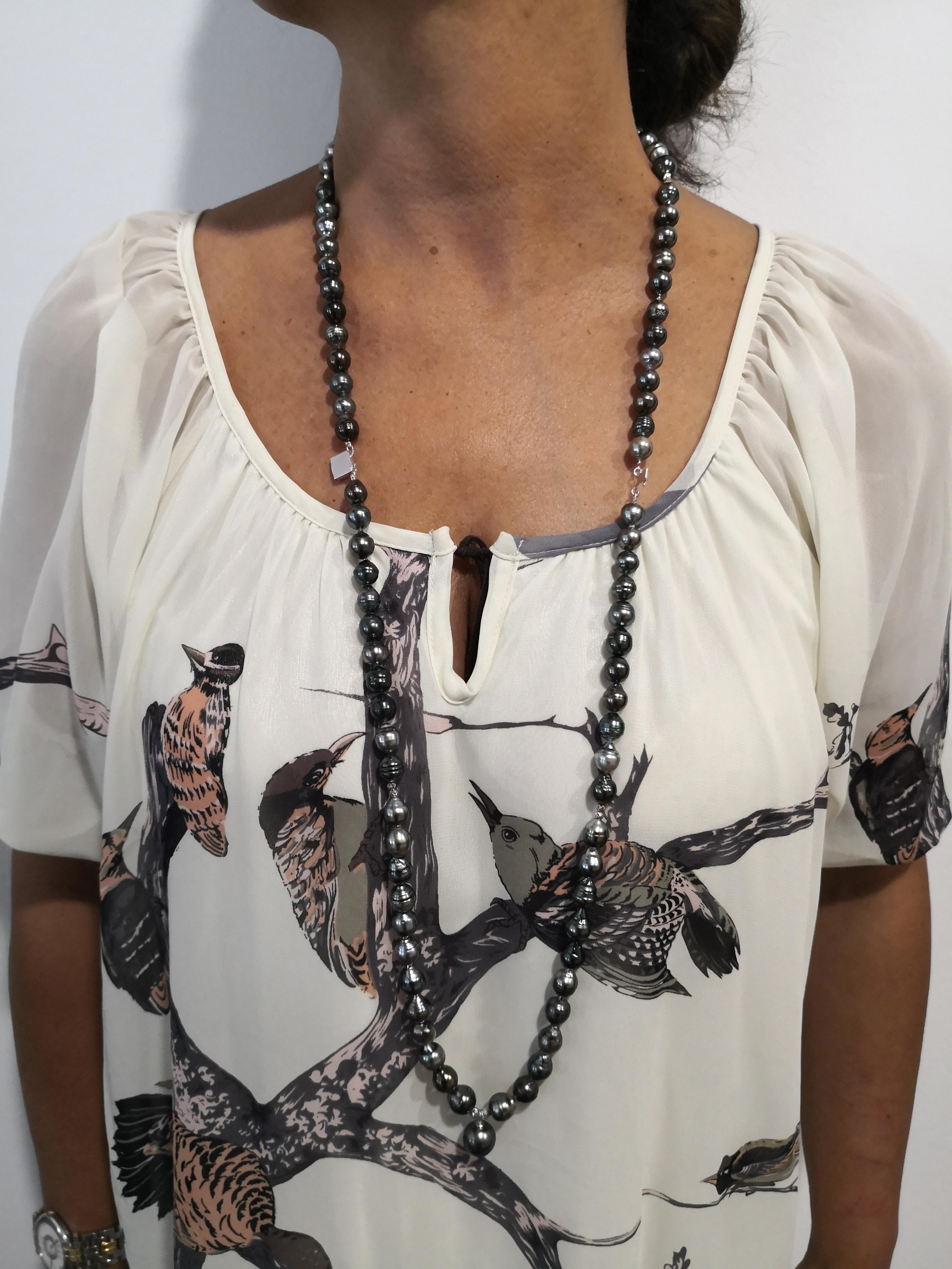 Versatile and Elegant Tahiti Pearl Necklace In New Condition In Cordoba, ES