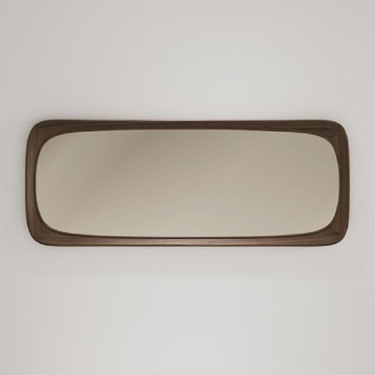 Hand-Crafted Versatile Design Large Wall Mirror with Wooden Frame For Sale