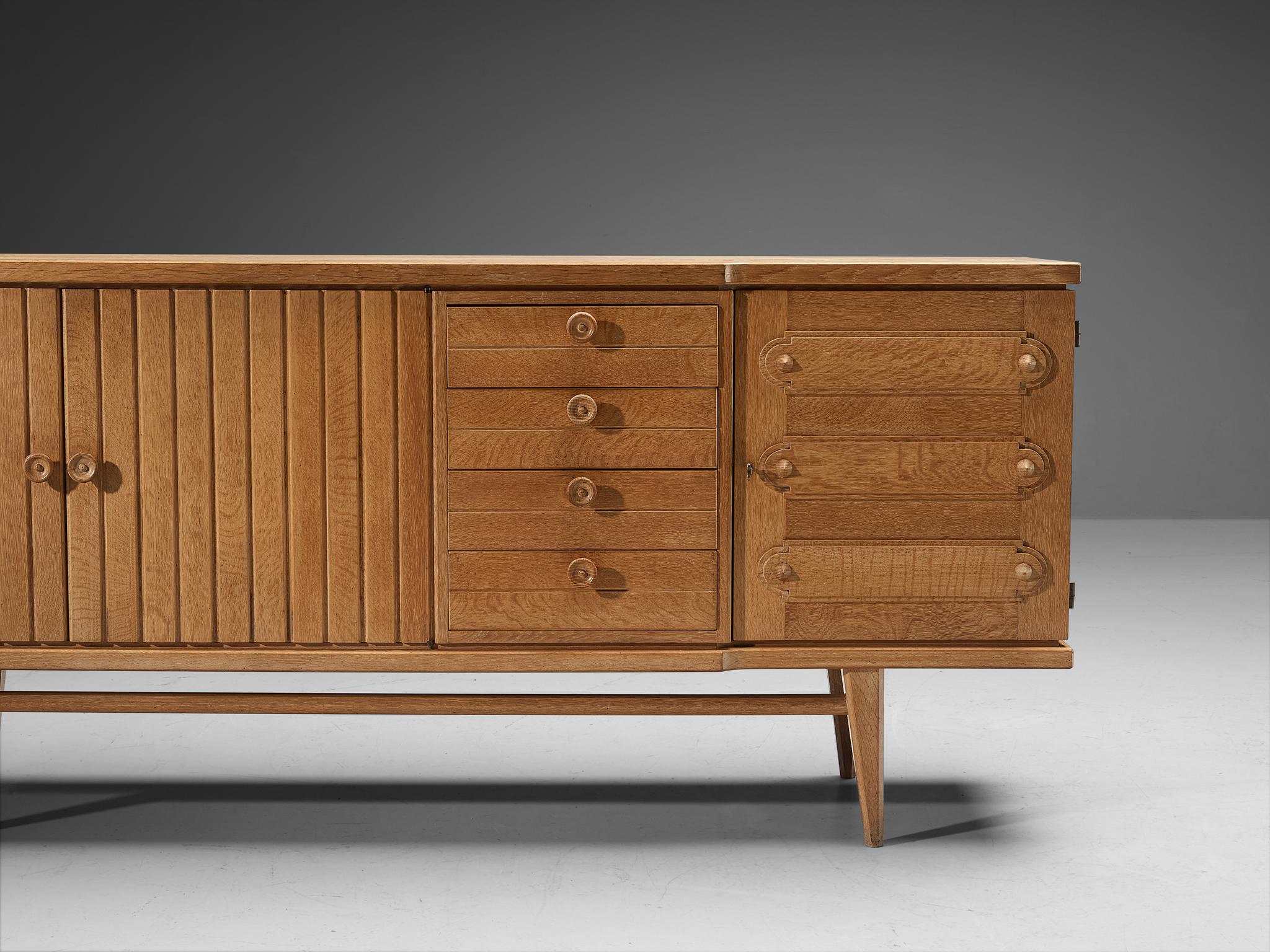 Mid-20th Century Versatile French Sideboard in Oak For Sale