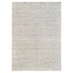 Versatile Geometric Patterned Wool Rug 9'1''x12'9''
