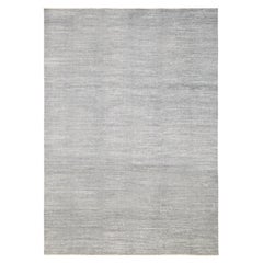 Versatile Minimalist Textured Wool Rug 8'9''x12'3''