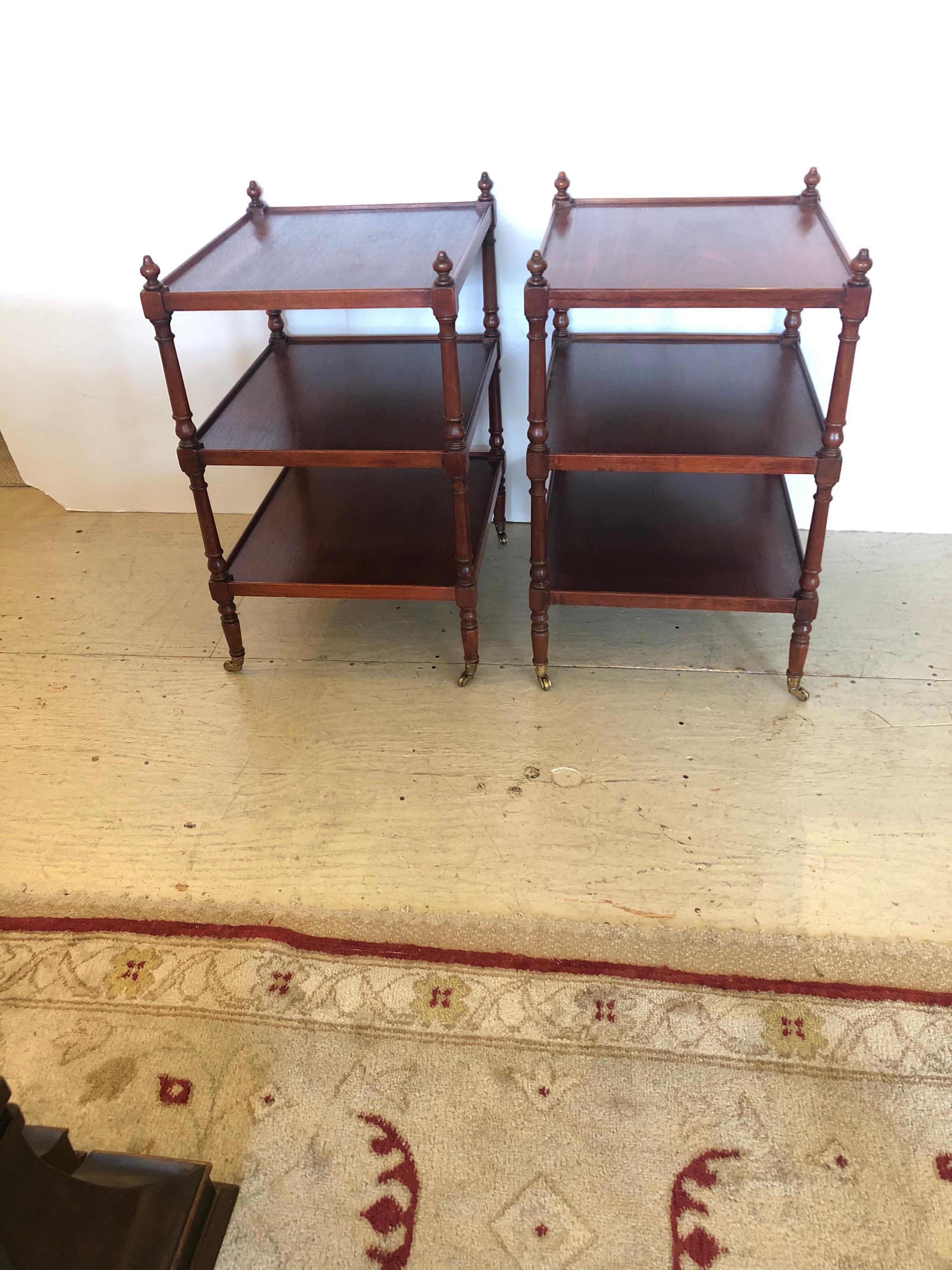 three tier table antique