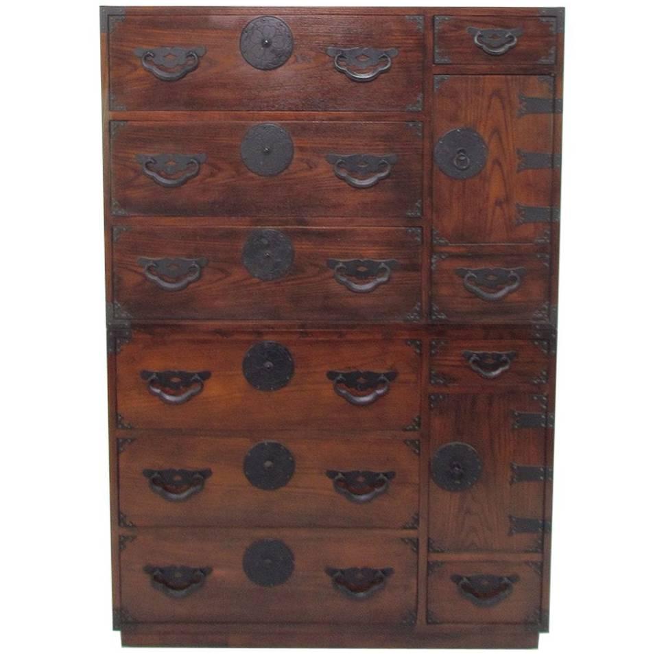 Versatile Pair of Tansu Chests by Baker Furniture, circa 1960s