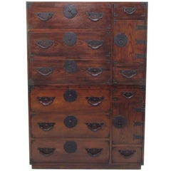 Retro Versatile Pair of Tansu Chests by Baker Furniture, circa 1960s