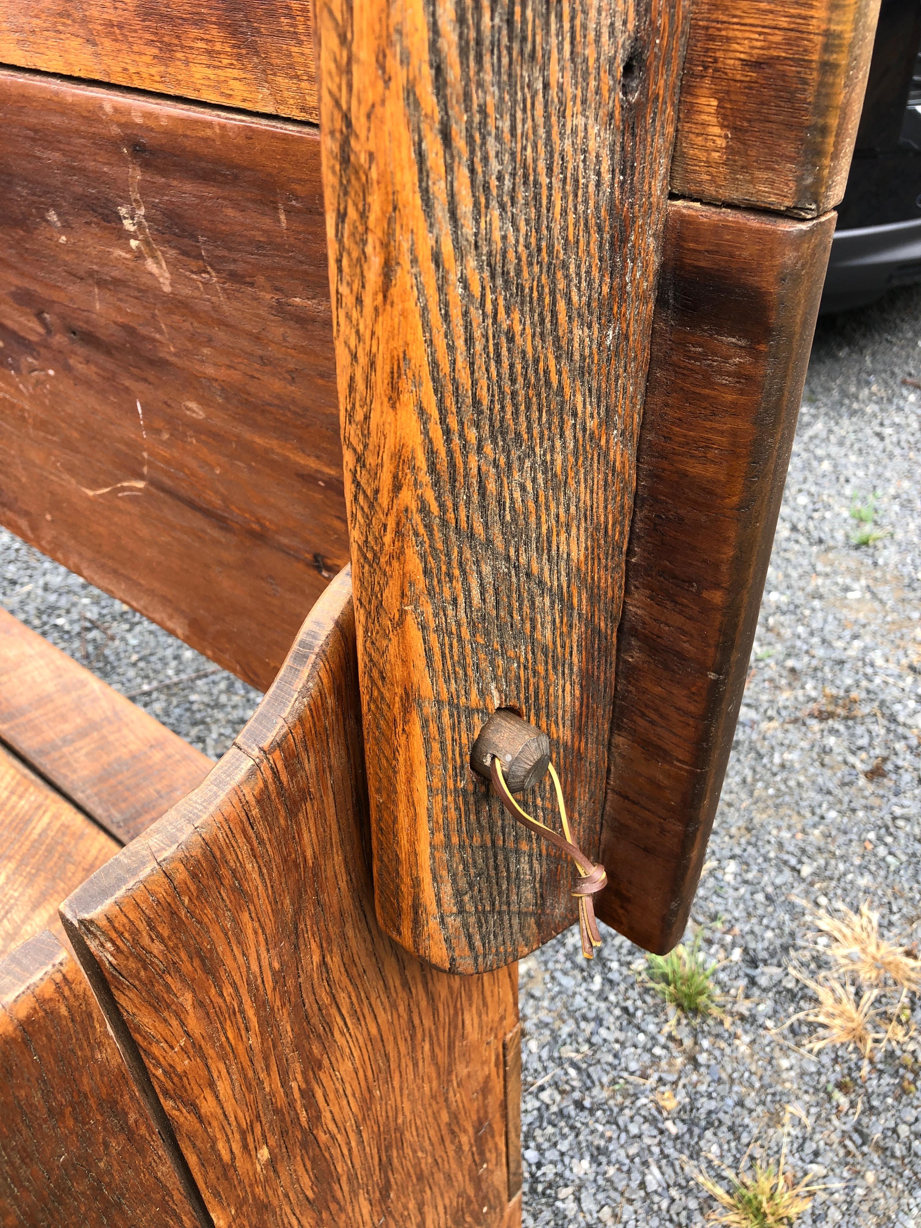 Versatile Rustic Antique Table Hutch Bench 2