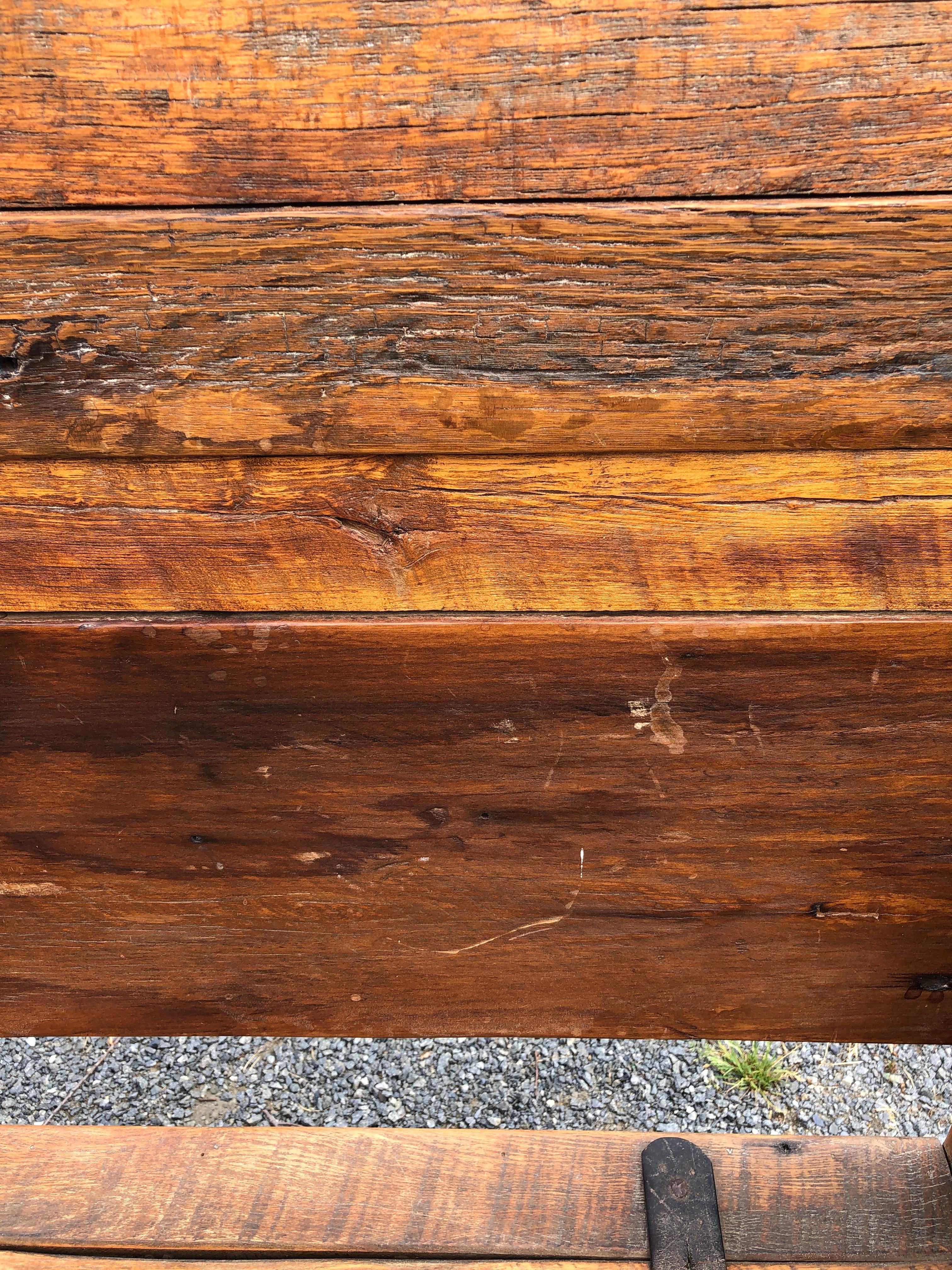 Versatile Rustic Antique Table Hutch Bench 3