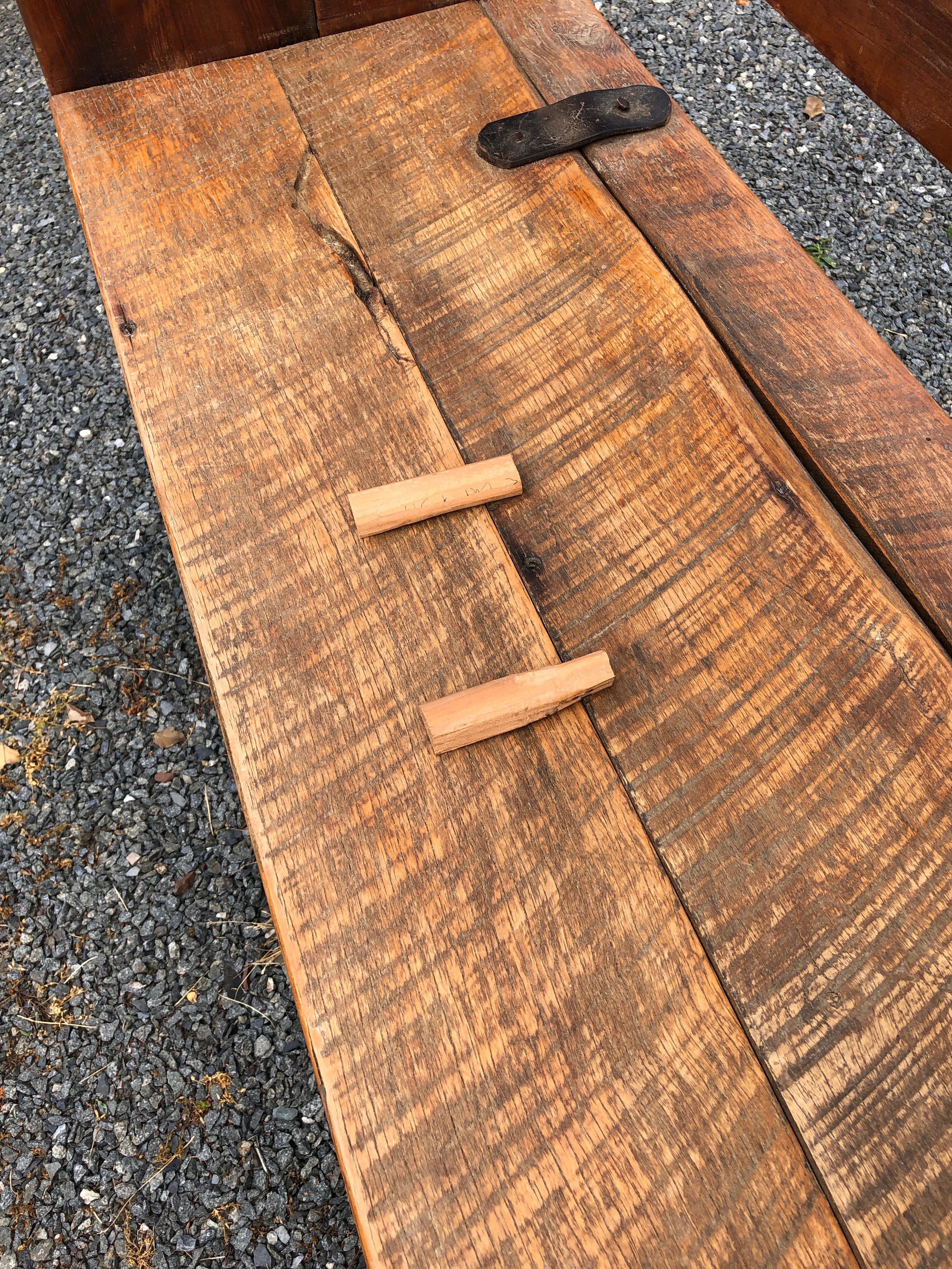 Versatile Rustic Antique Table Hutch Bench 4