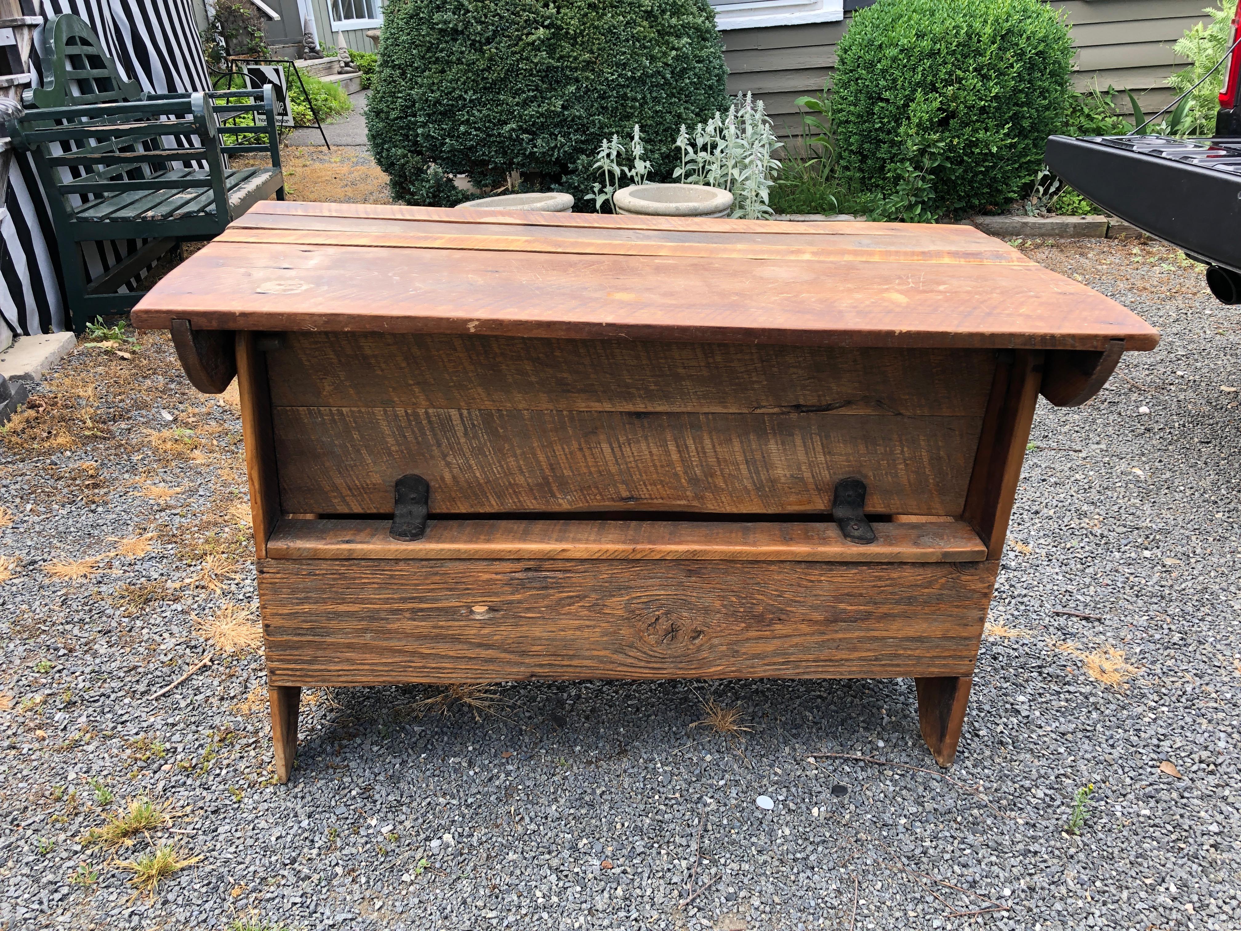 Versatile Rustic Antique Table Hutch Bench 10
