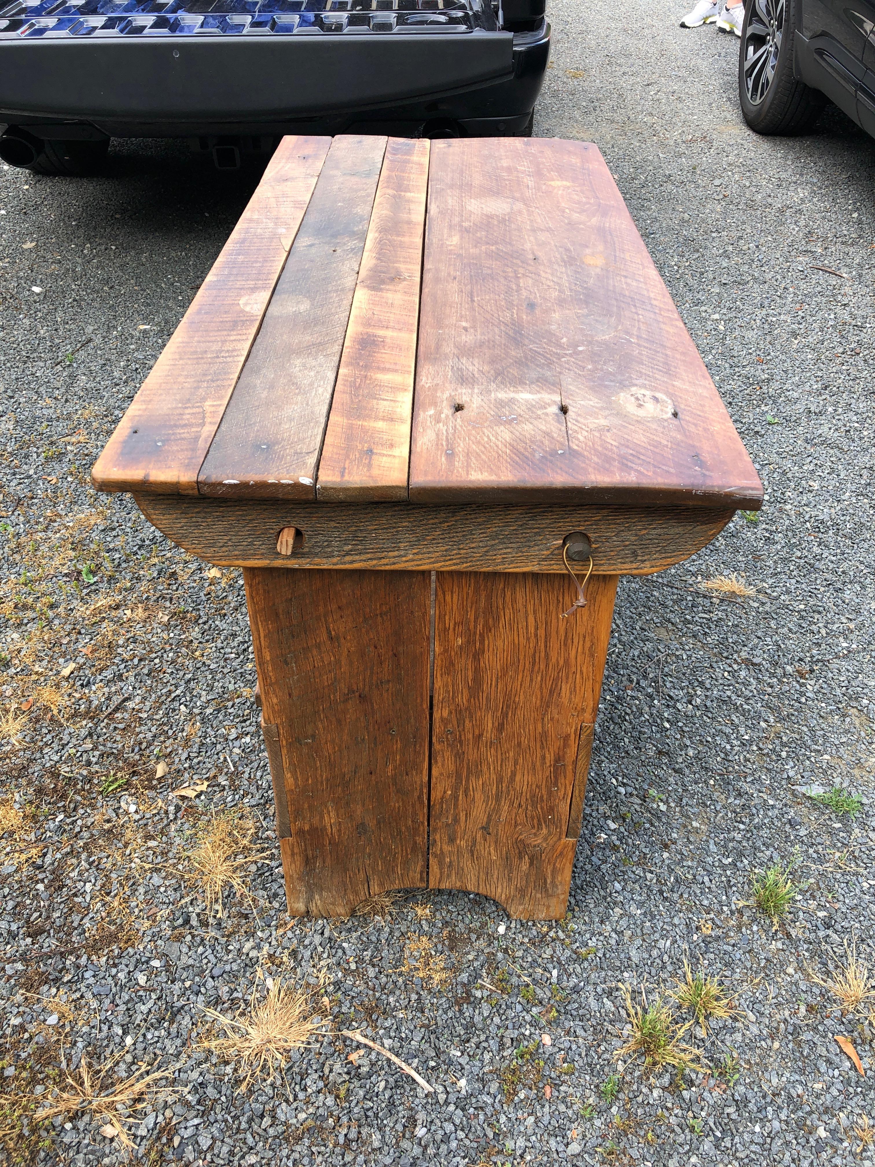 antique bench table