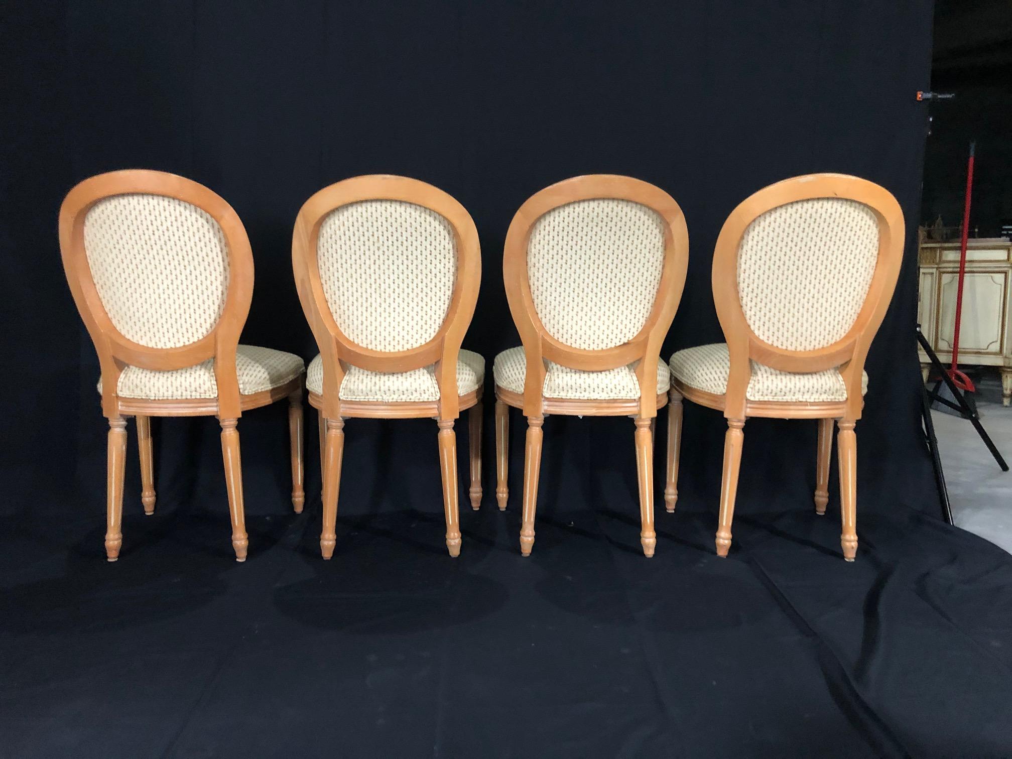 natural wood upholstered dining chairs