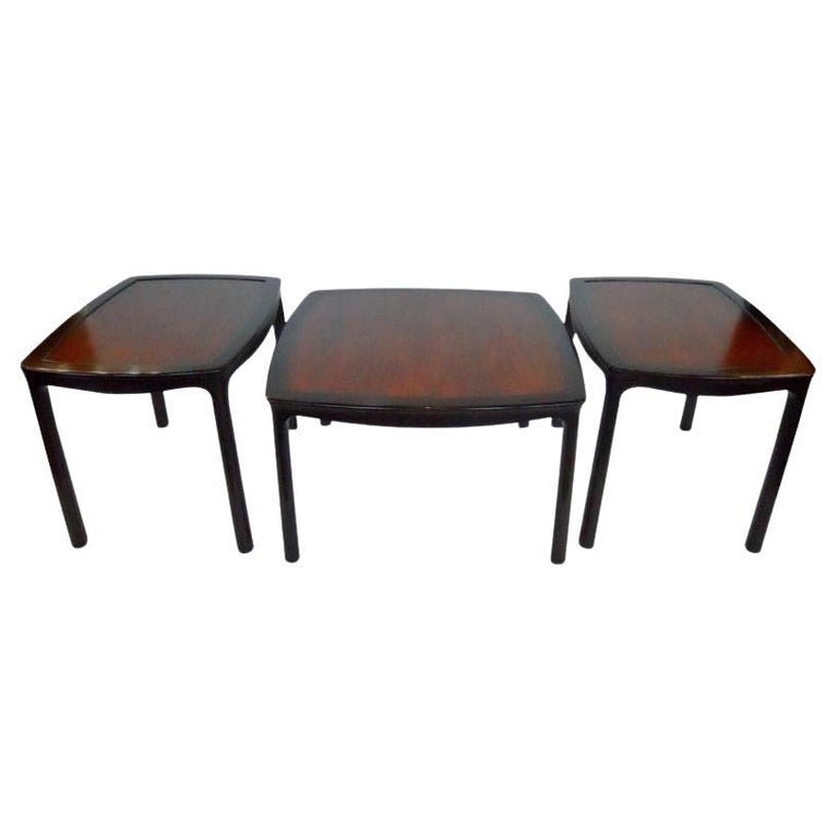 Versatile Set of Coffee Table and Two Side Tables by Dunbar For Sale at