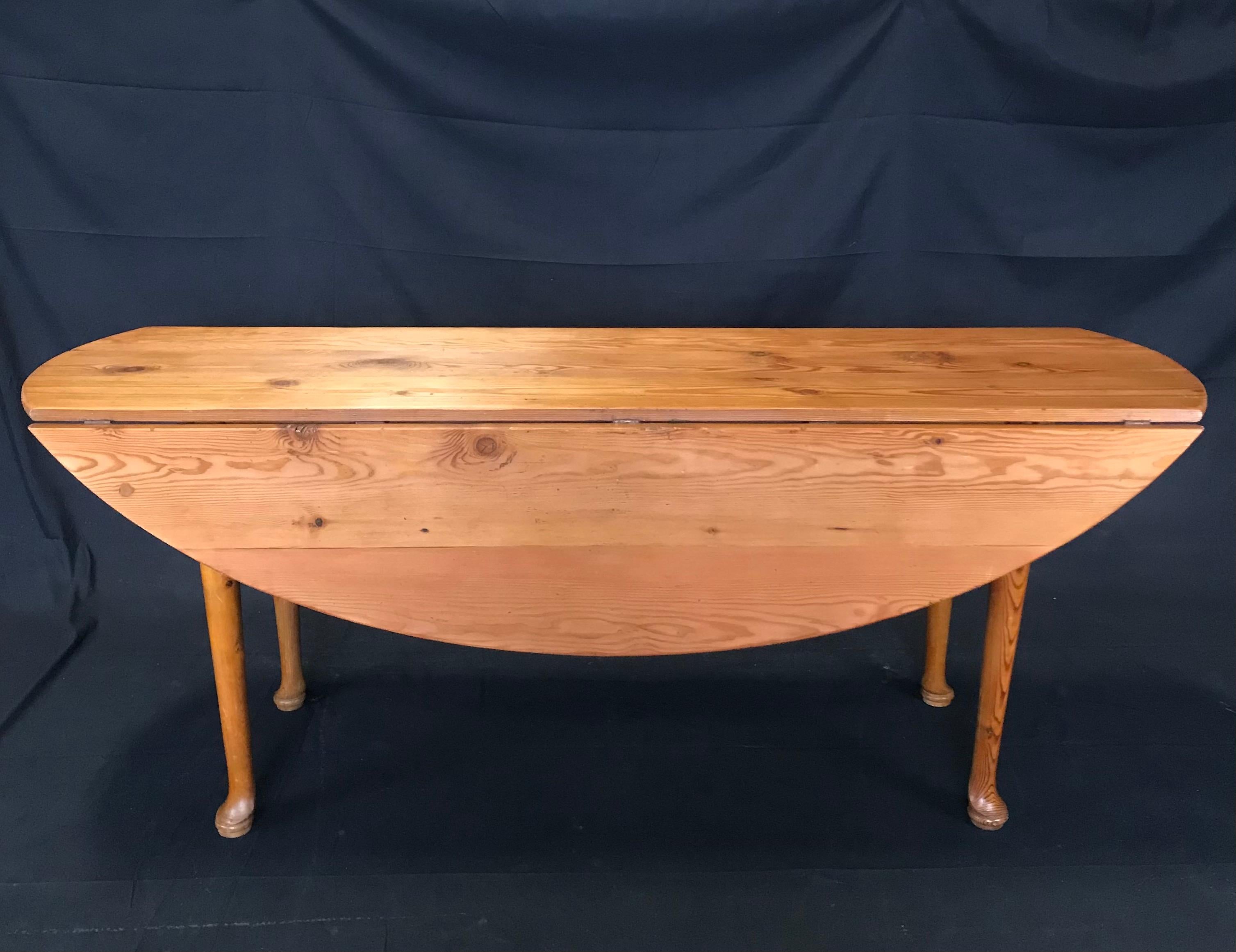 pine oval dining table