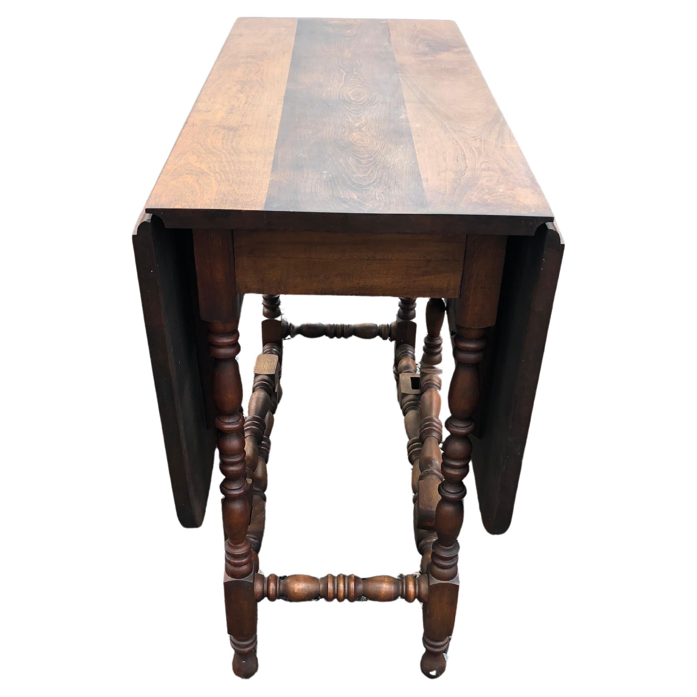 Versatile Vintage Pembroke Drop Leaf Table For Sale