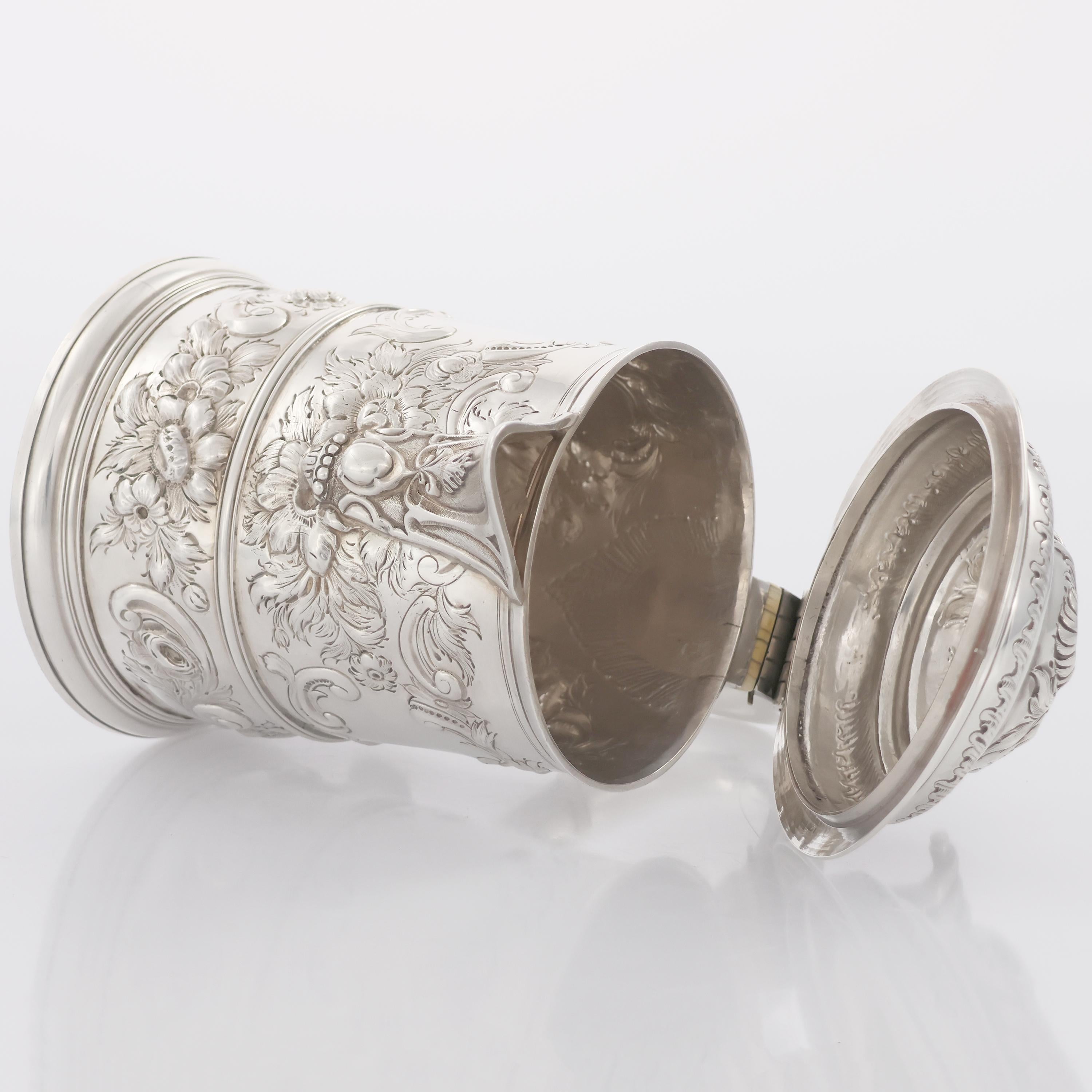Argento 925 Versatoio con coperchio in argento sterling Giorgio II, Londra, 1734 in vendita
