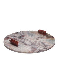 Versi marble round tray by Patricia Urquiola