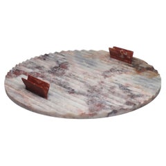 Versi marble round tray by Patricia Urquiola