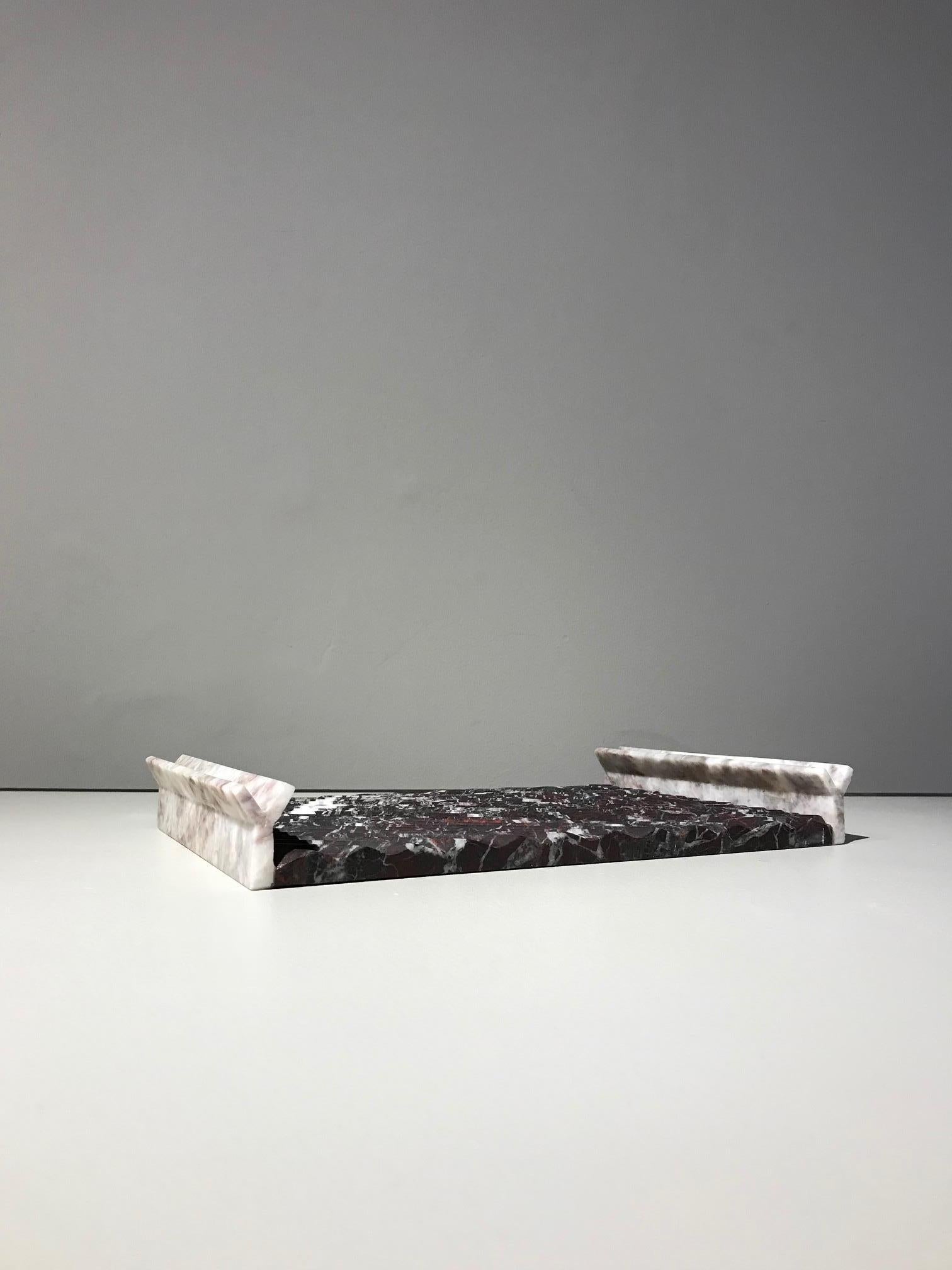 Marble Versi Tray Small, by Patricia Urquiola for Editions Milano For Sale