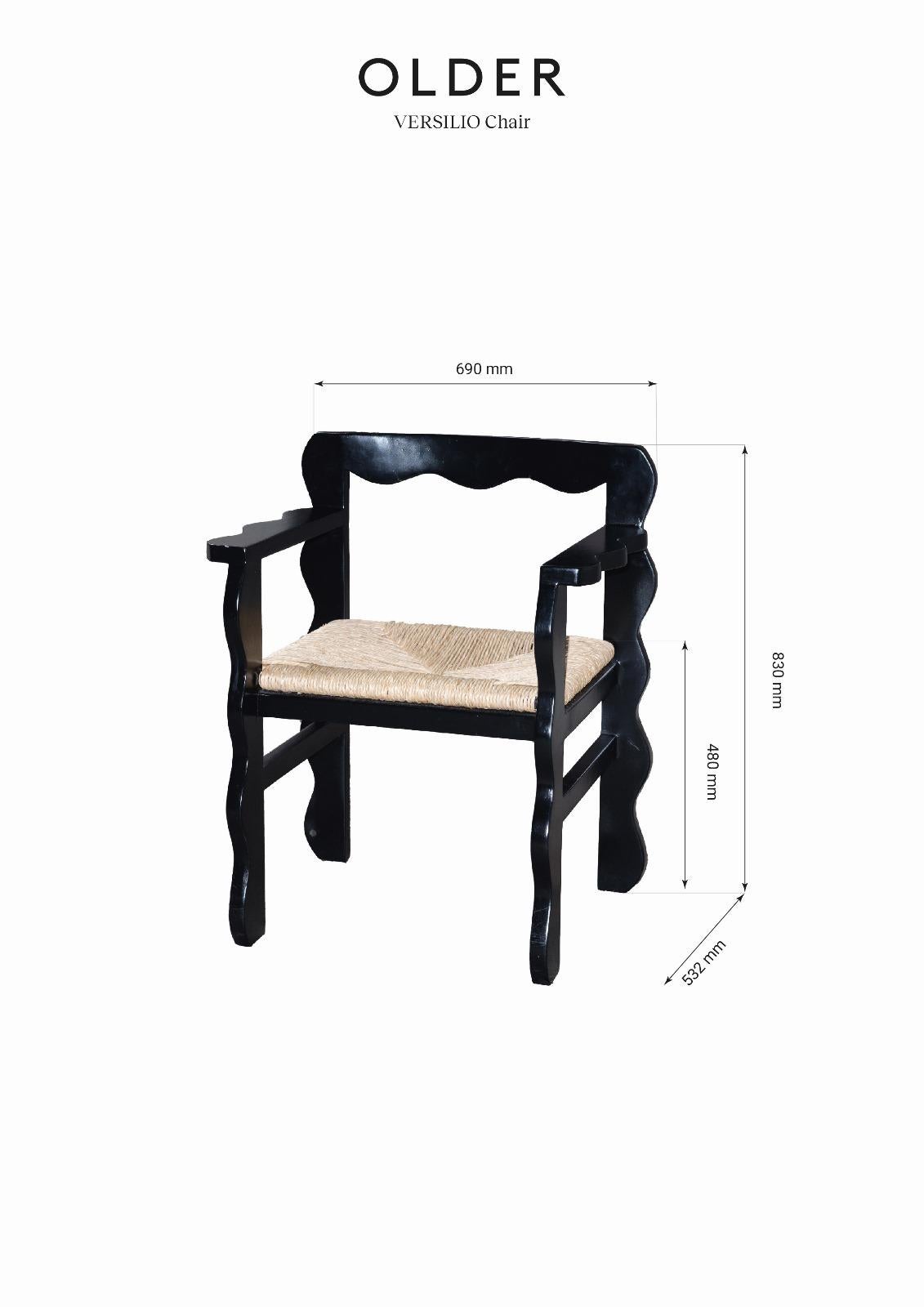 Poplar VERSILIO dining chair For Sale