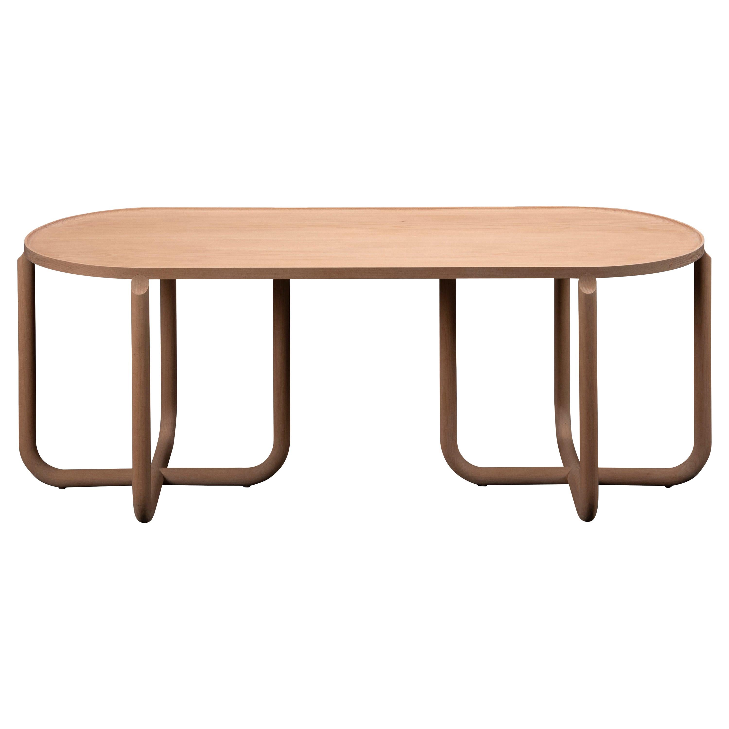 Verso Coffee Table, Beech Wood For Sale