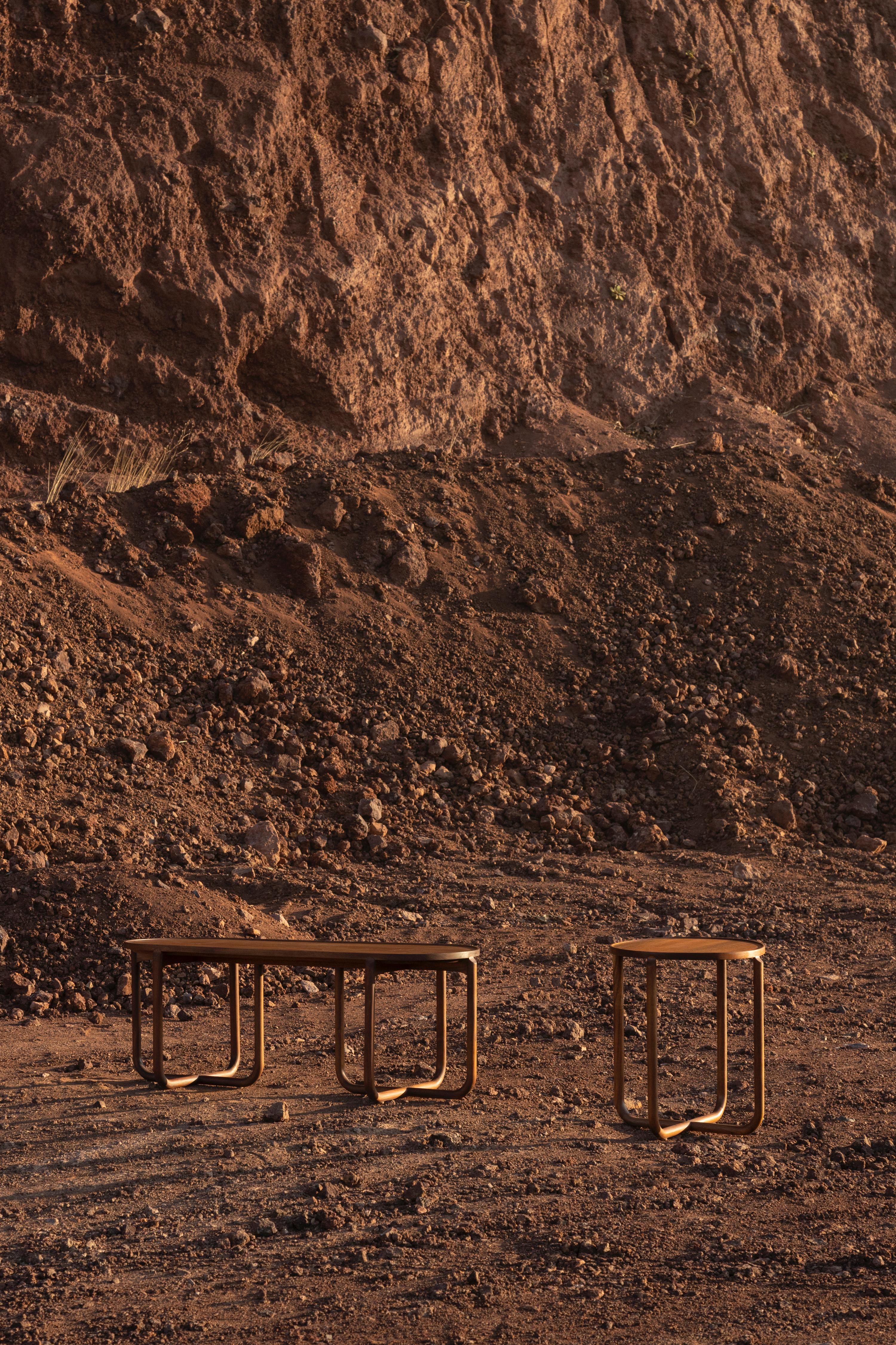 Table basse Verso, bois de Tzalam en vente 7