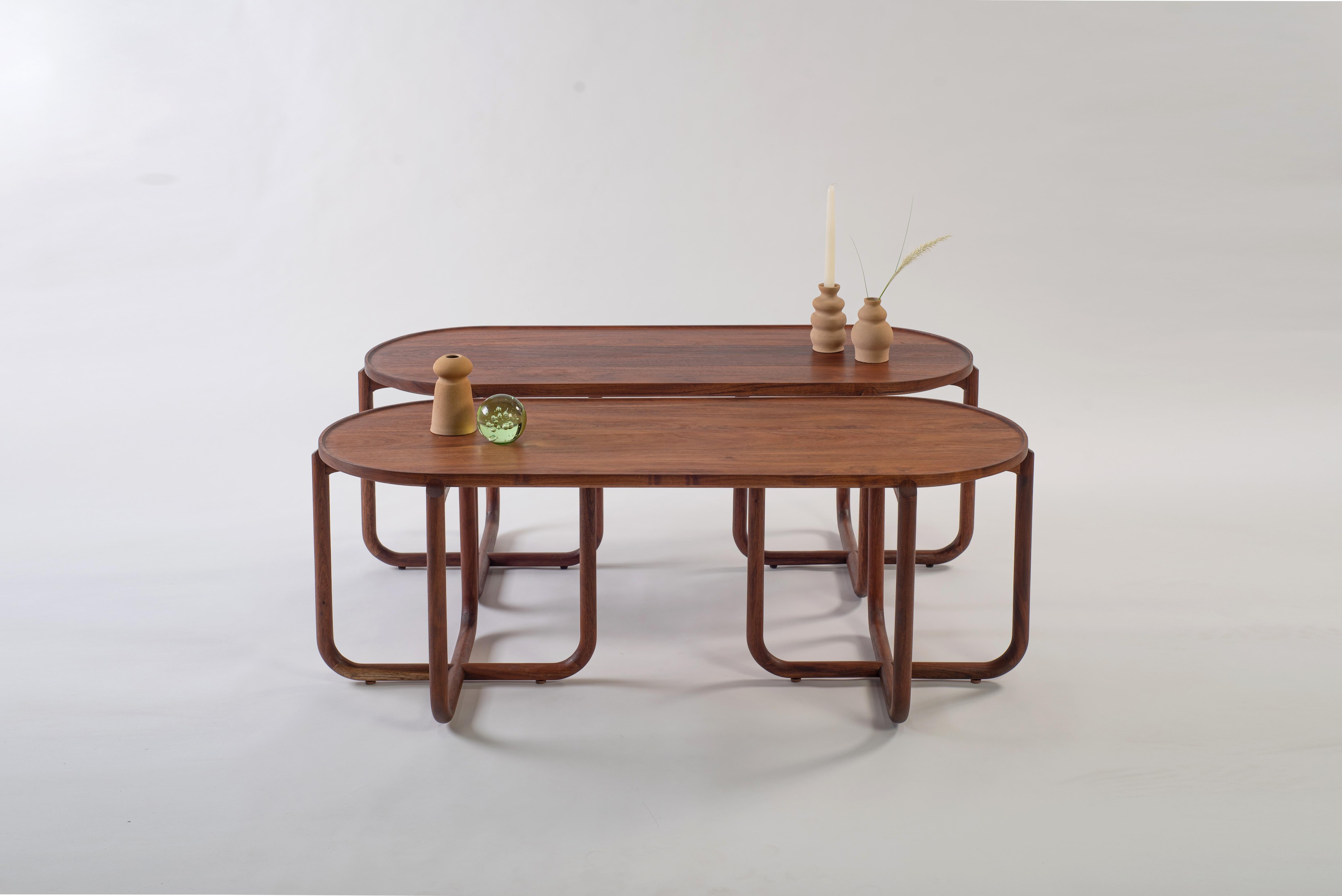 Table basse Verso, bois de Tzalam en vente 2