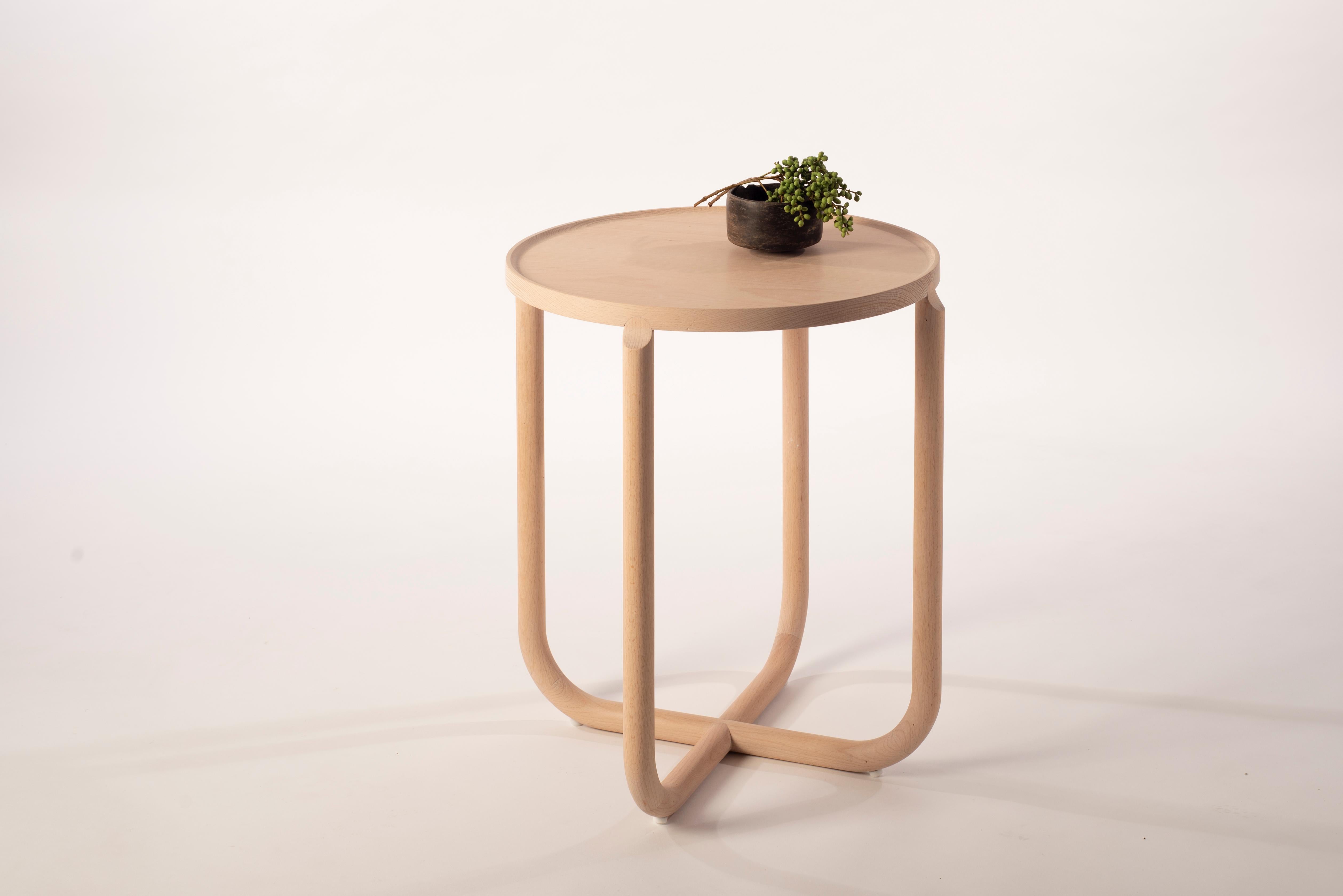 Mexican Verso Sidetable, Beech Wood For Sale