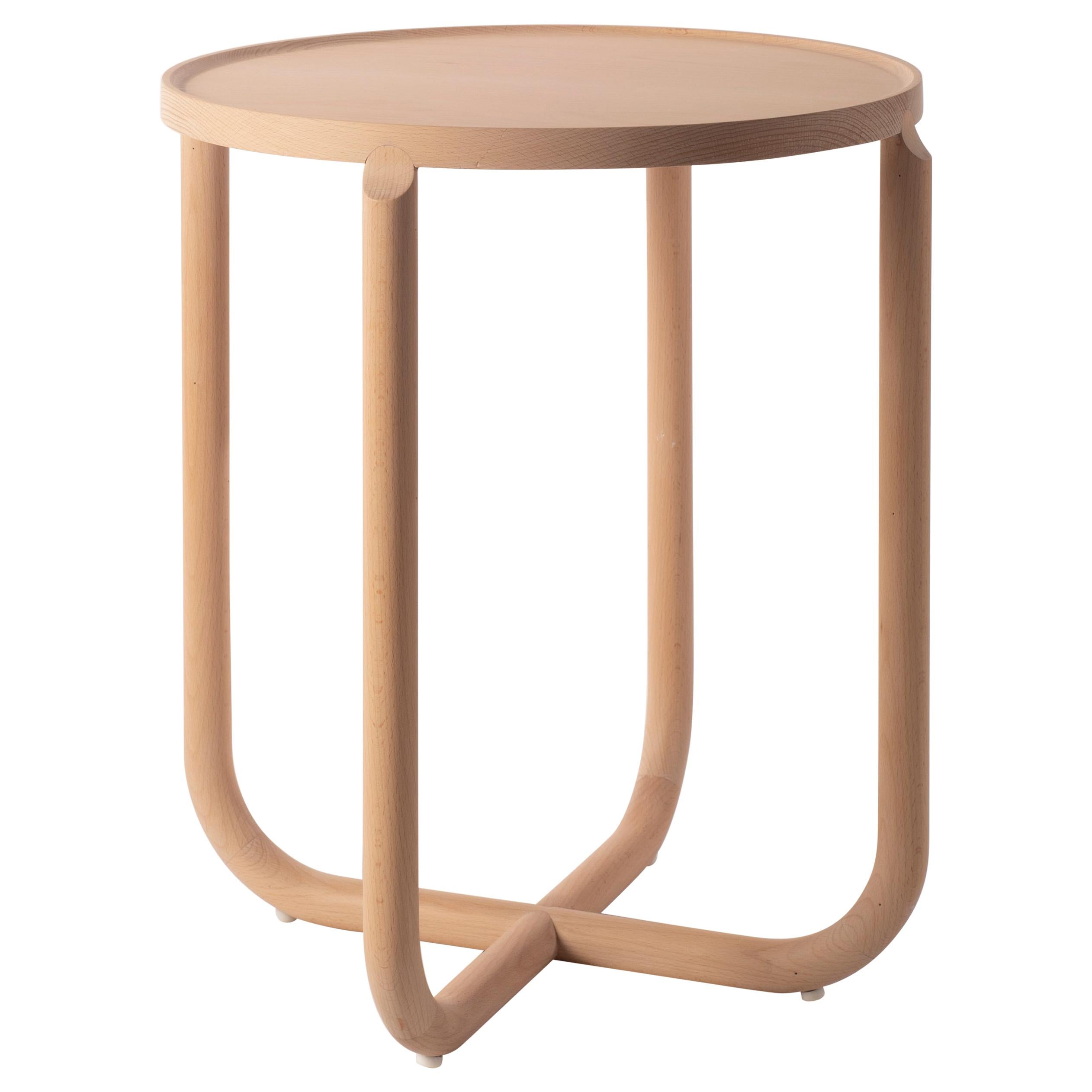 Verso Sidetable, Beech Wood For Sale
