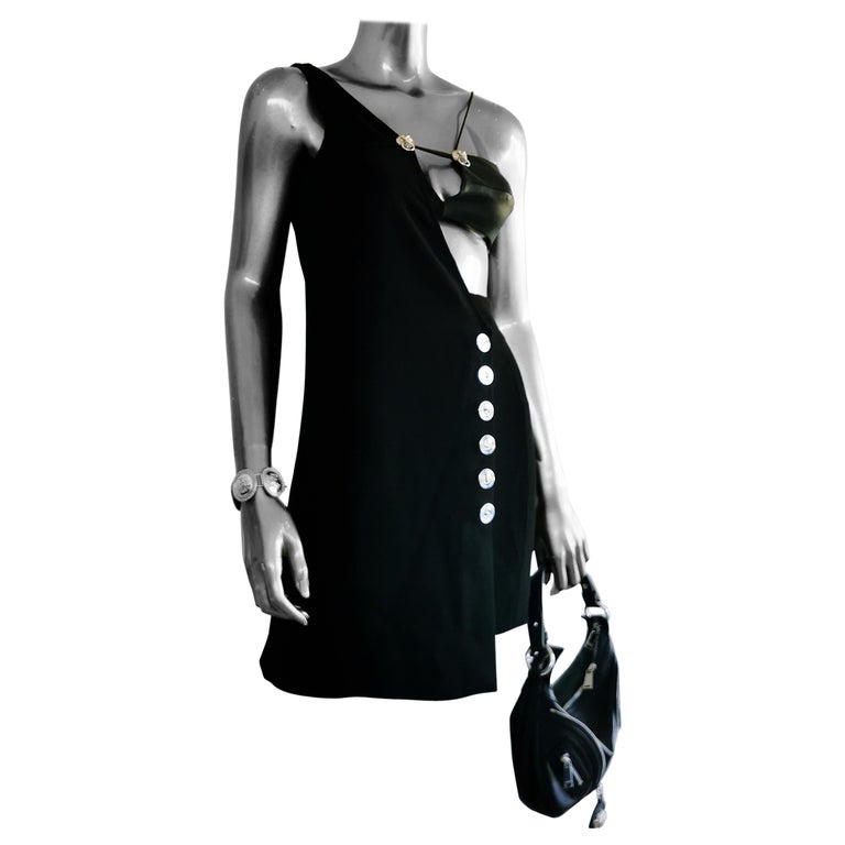 blue dress for baby girl Saint Laurent by Anthony Vaccarello - Black Women Party/Cocktail Dress