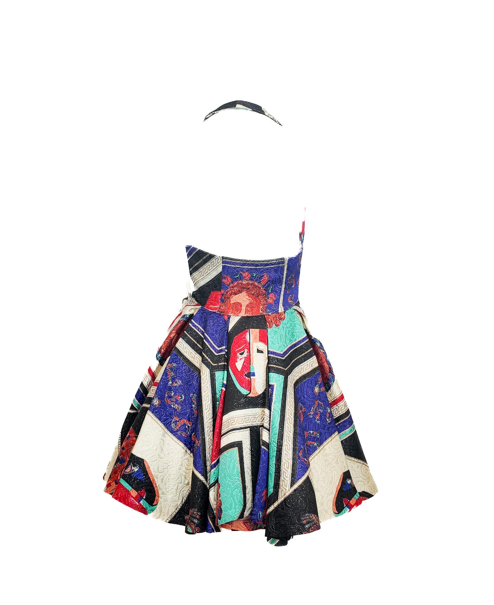Versus by Gianni Versace 1992 Masque Matelassé Kleid im Zustand „Hervorragend“ im Angebot in Los Angeles, CA