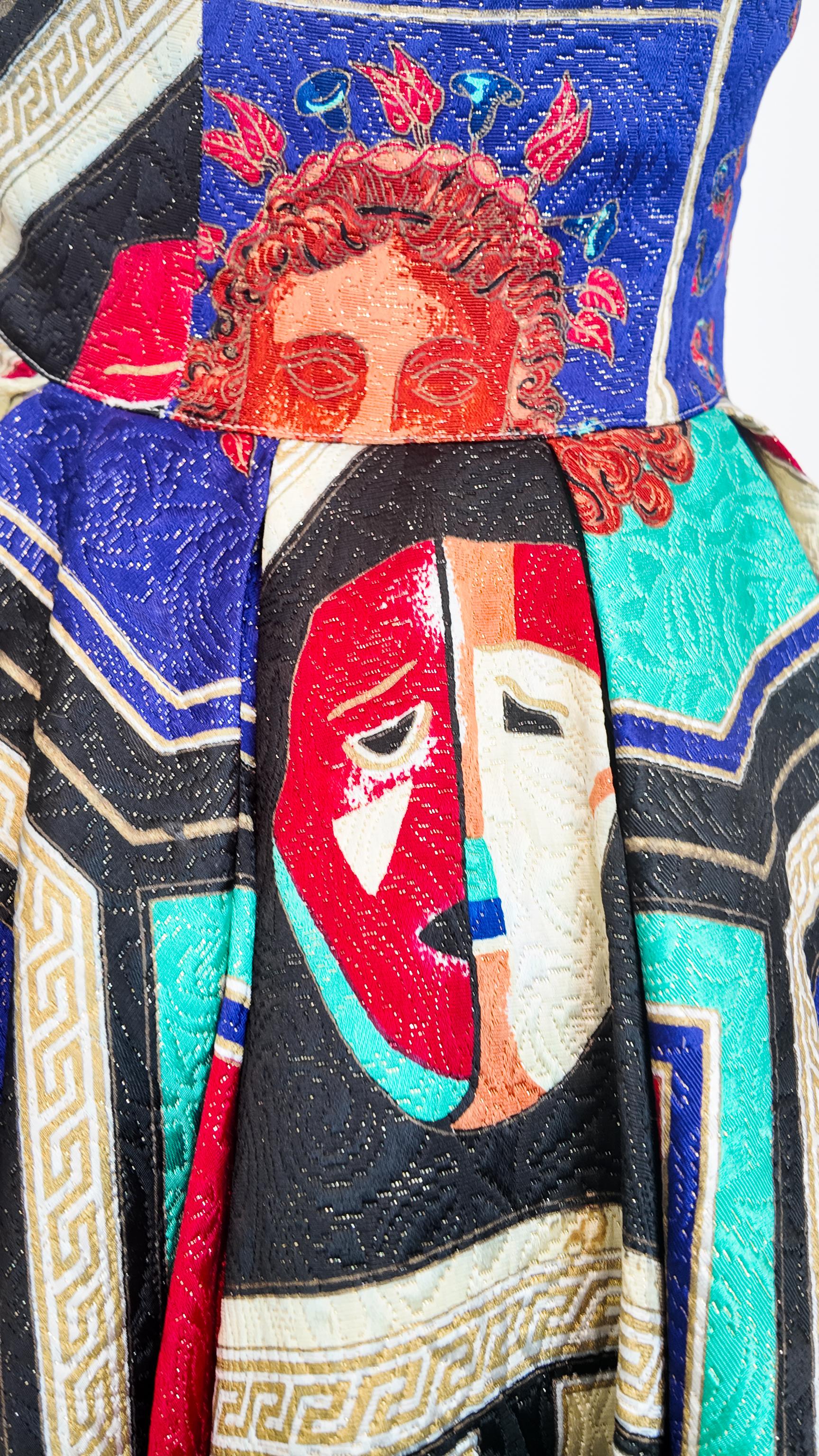 Versus by Gianni Versace 1992 Masque Matelassé Kleid im Angebot 1