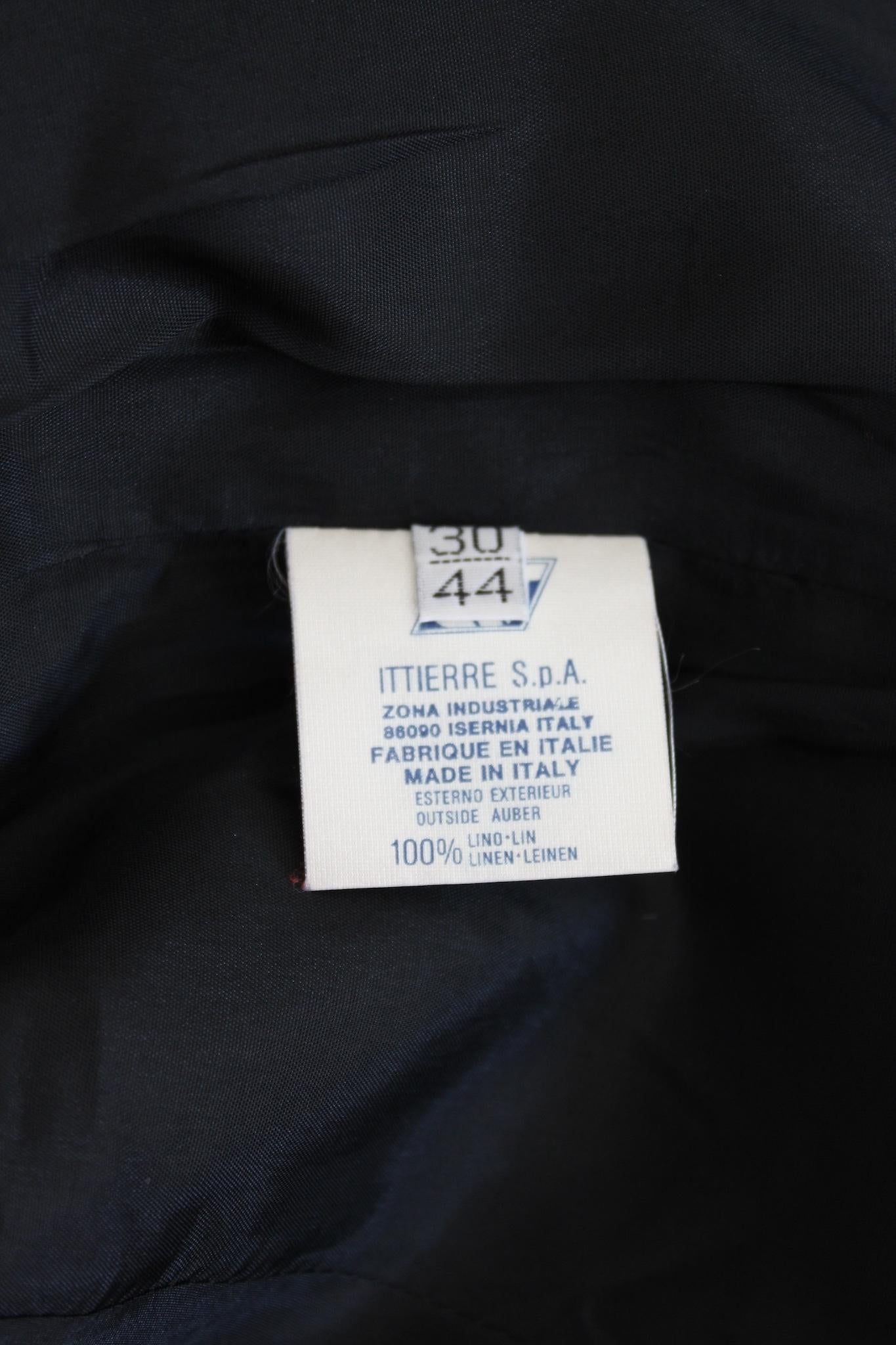Versus by Gianni Versace Black Linen Short Bolero Jacket 1990s 3