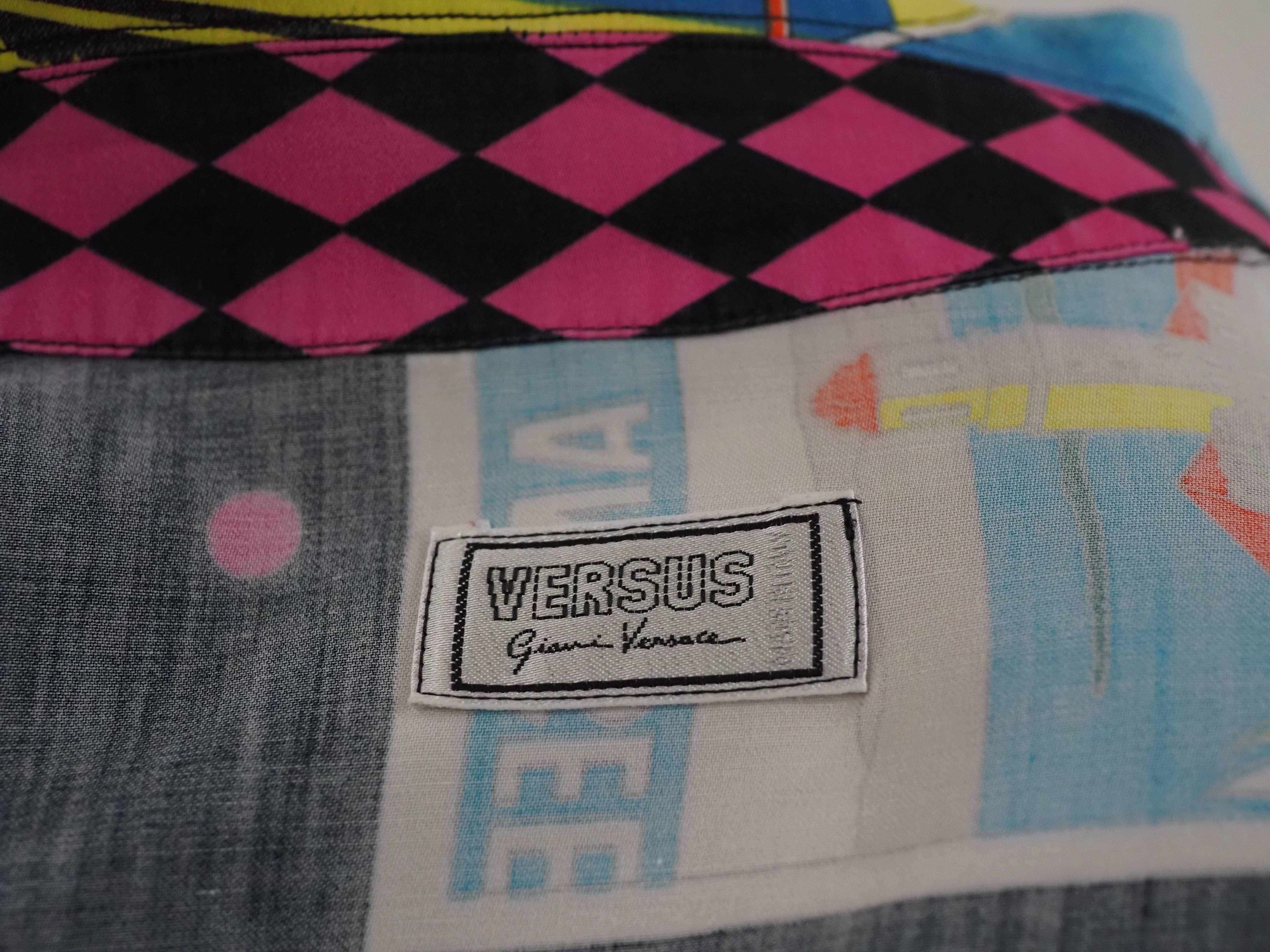 Versus by Gianni Versace multicoloured Cities and Hotels shirt 14