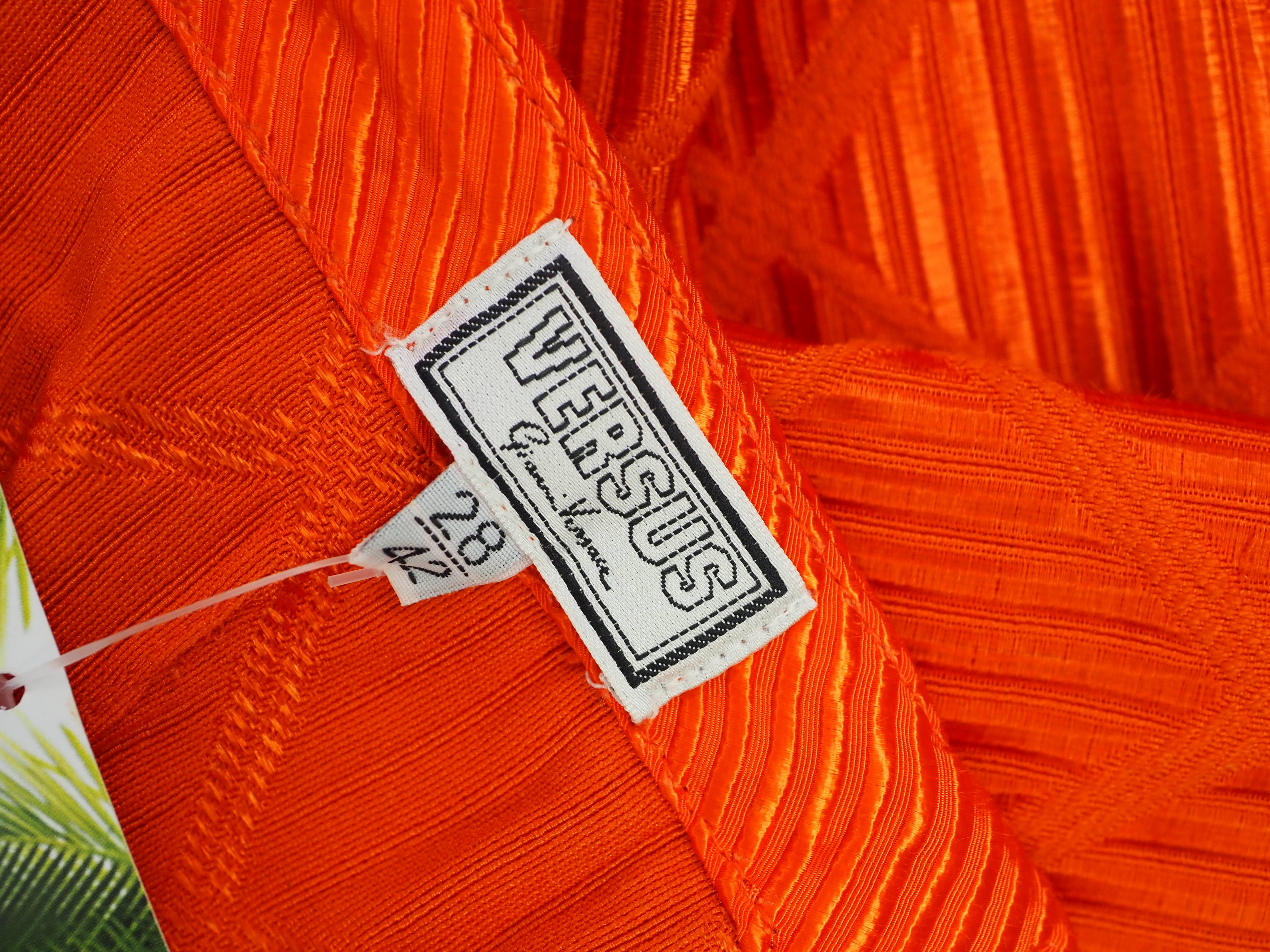 Versus by Gianni Versace orange dress 6